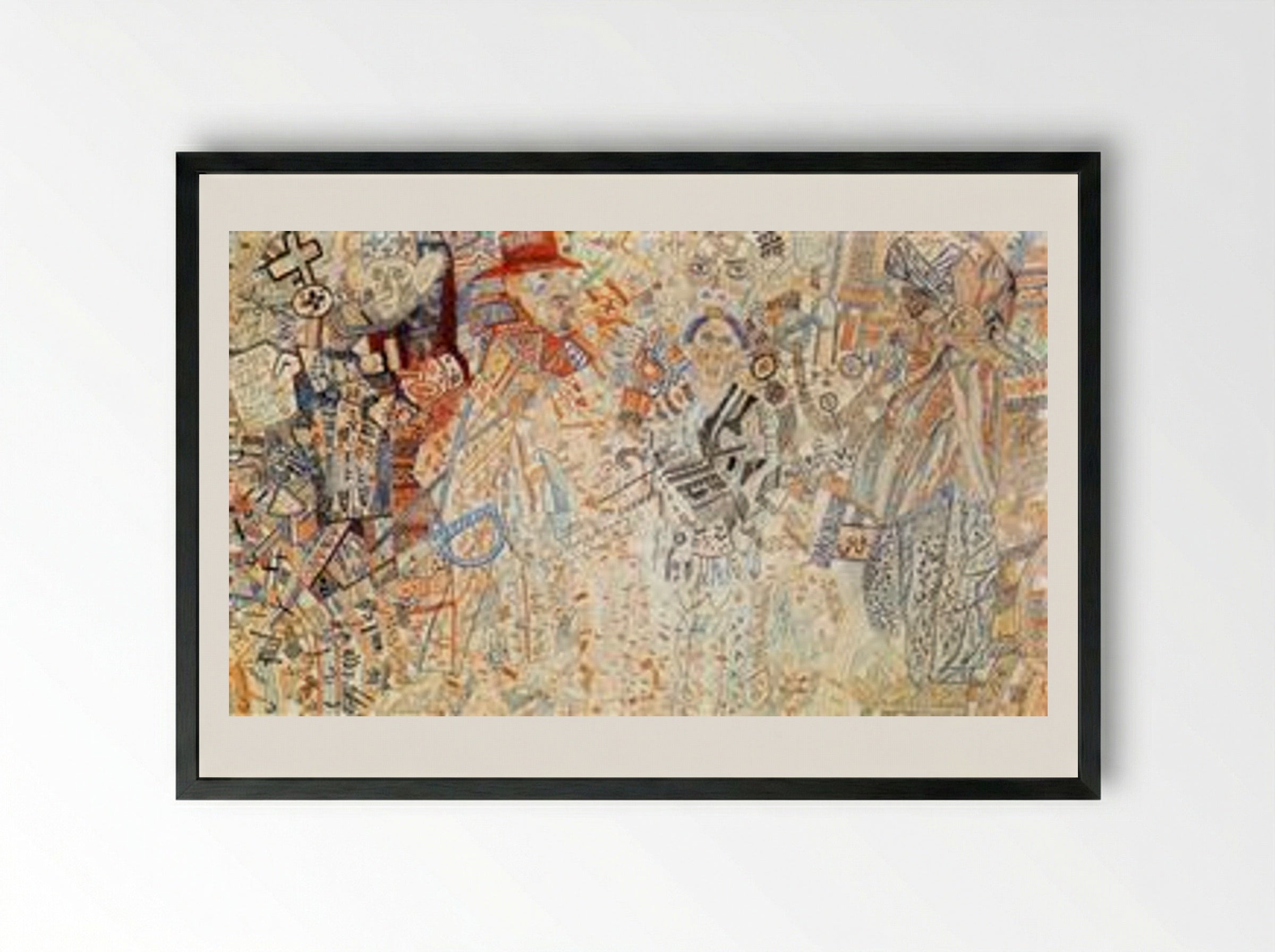 Colonial Policy - Pavel Filonov - Framed Print Black