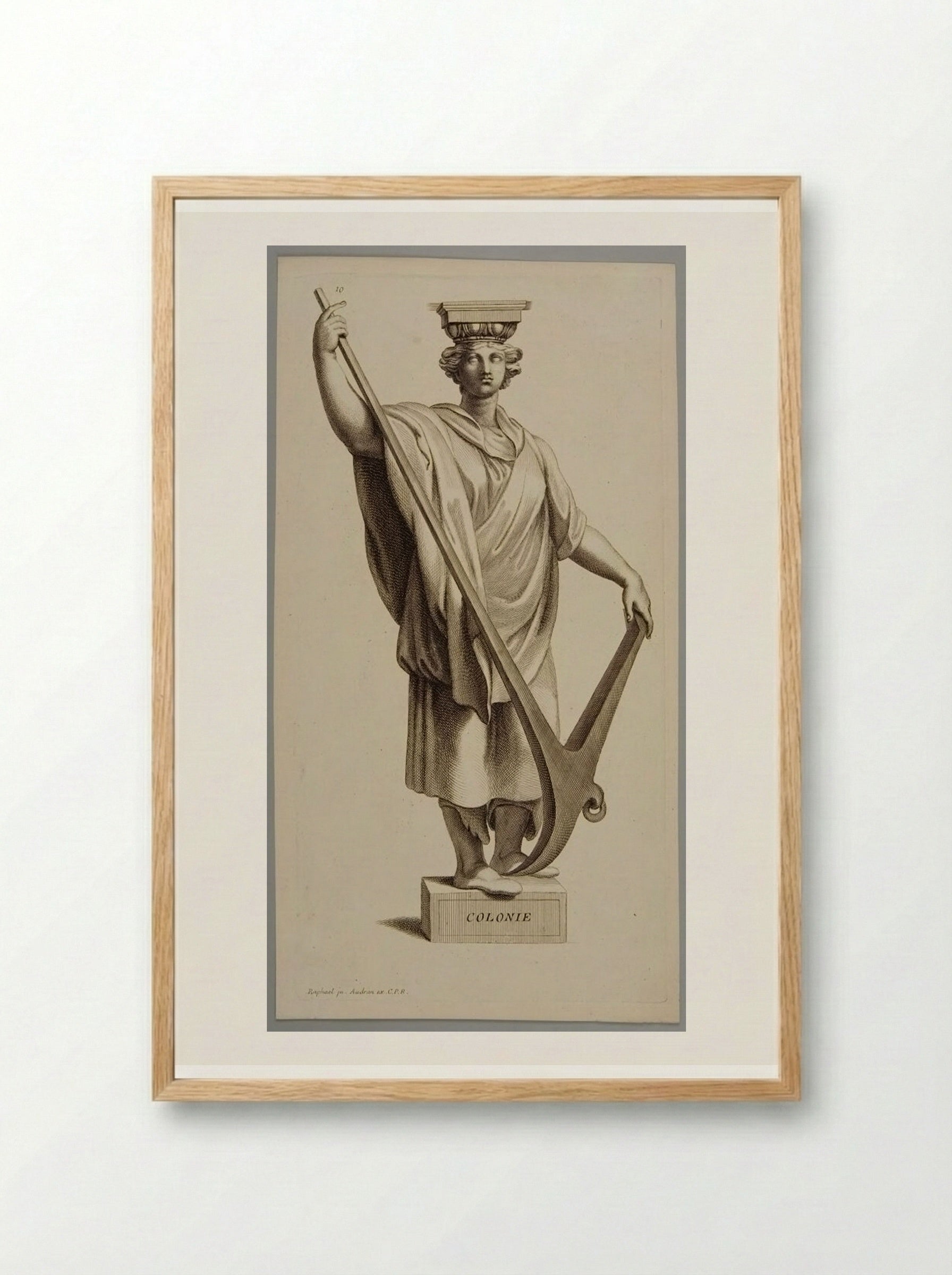 Colonie (Colony) - Gérard Audran - Framed Print Wood