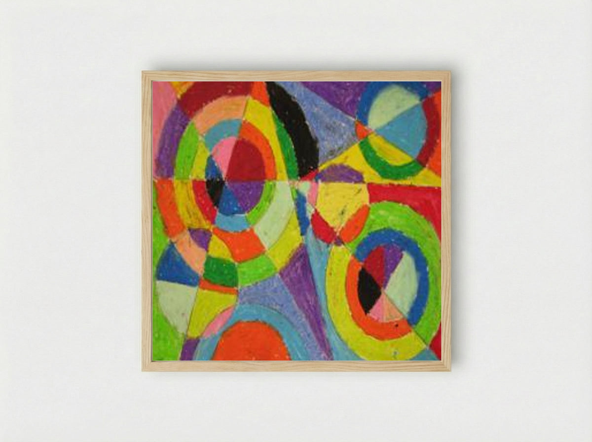 Color Explosion - Robert Delaunay - Framed Print Wood