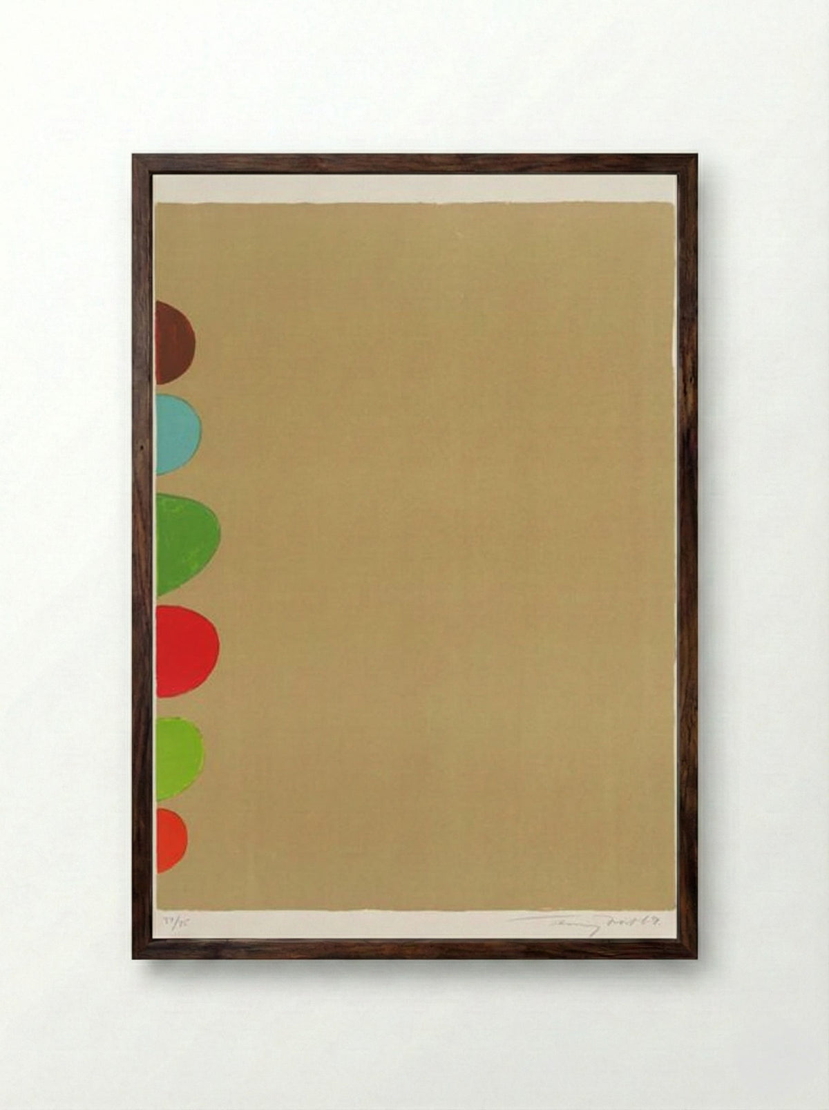 Colour on the Side - Terry Frost - Framed Print Dark Wood