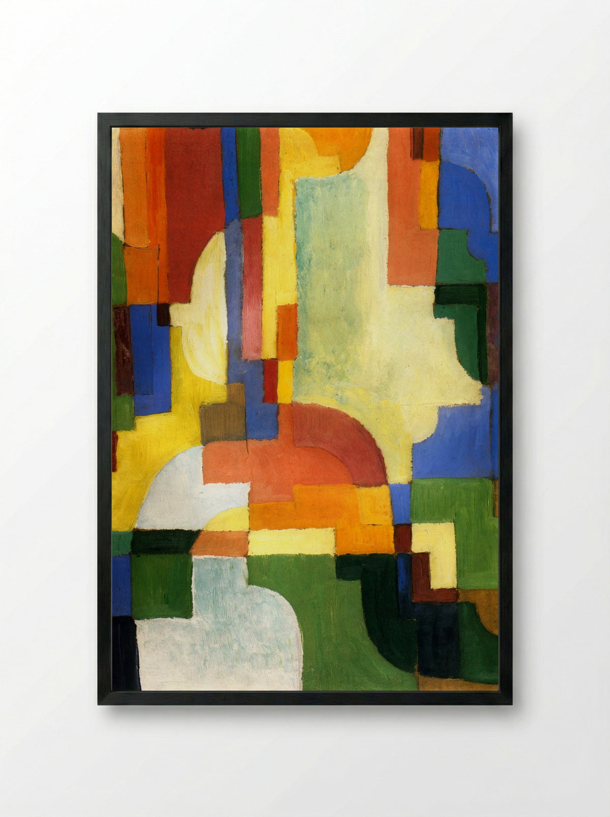 Colourful Shapes - August Macke - Framed Print Black
