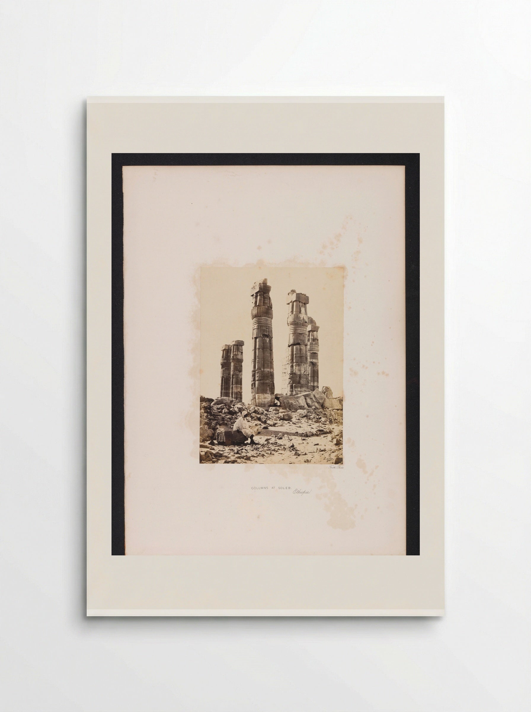 Columns at Soleb - Francis Frith - Poster