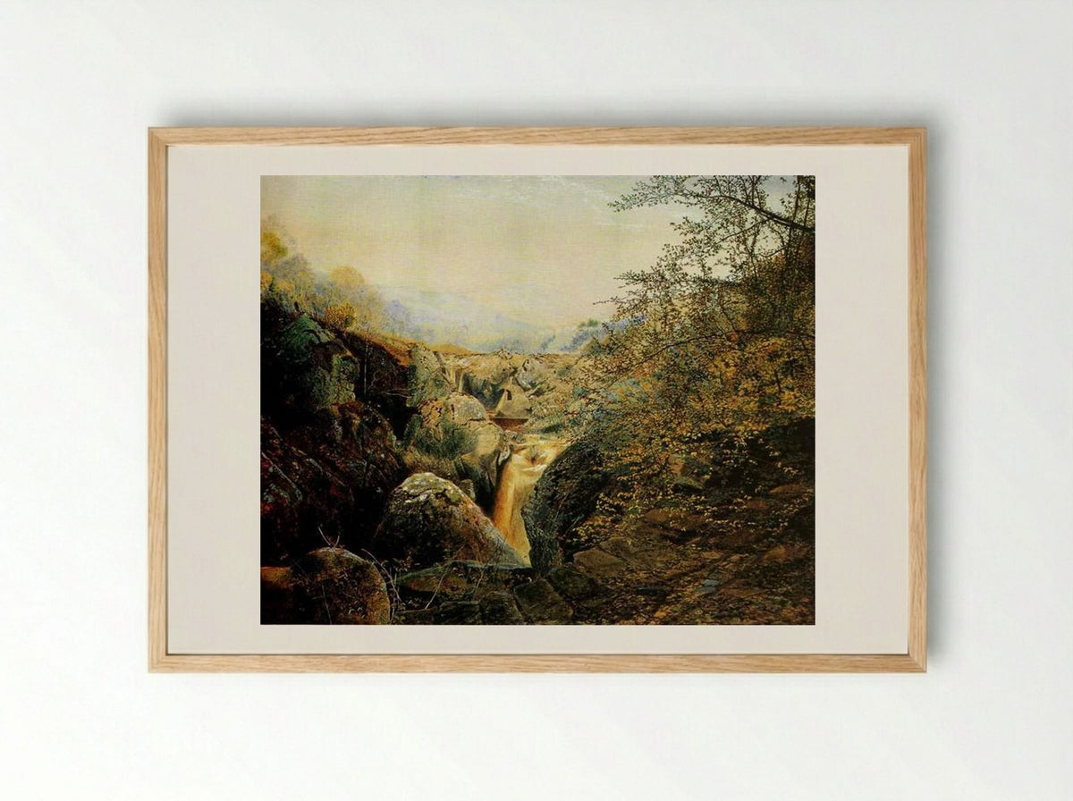 Colwith Force - John Atkinson Grimshaw - Framed Print Wood