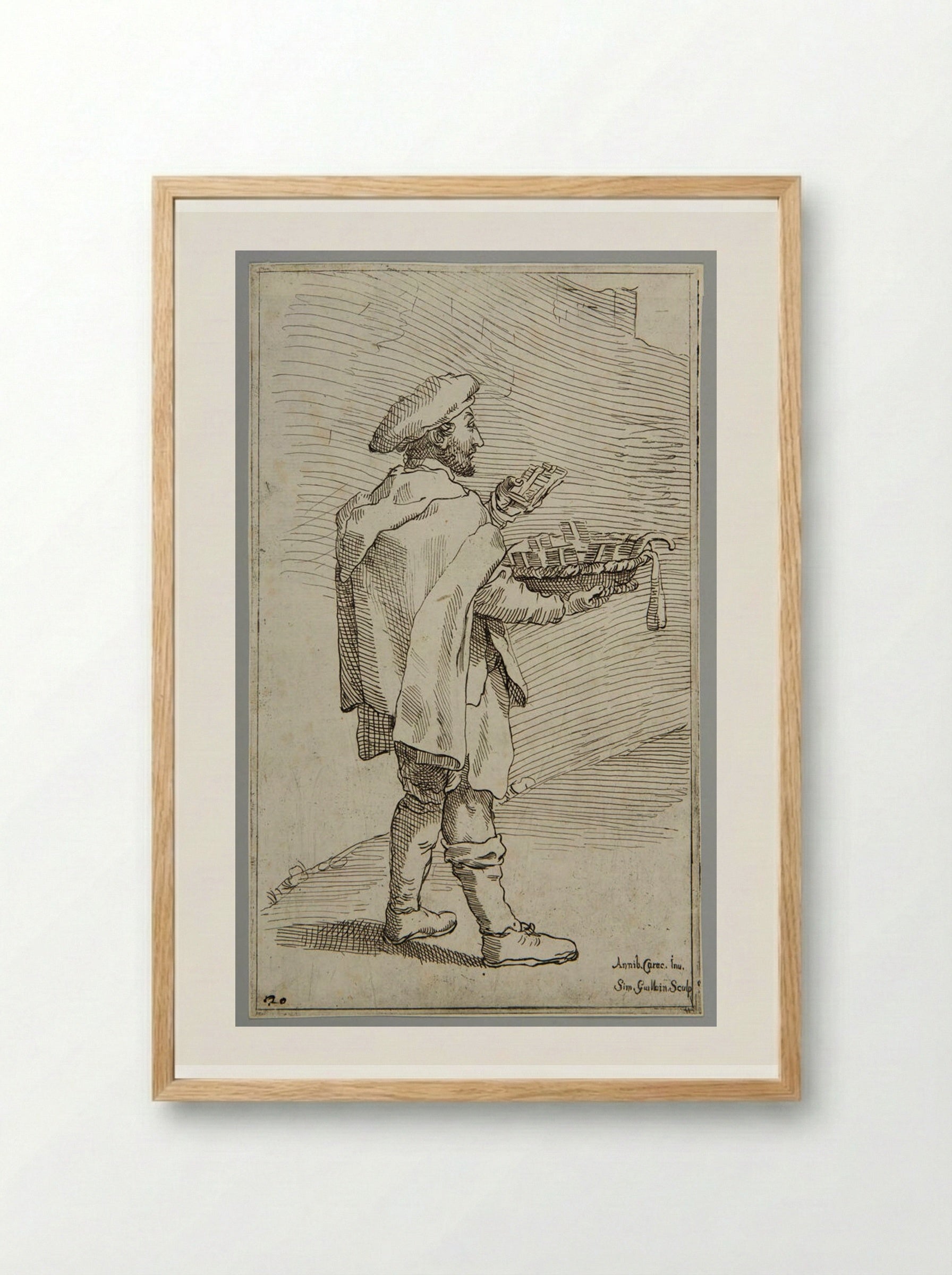 Comb-maker - Simon Guillain - Framed Print Wood