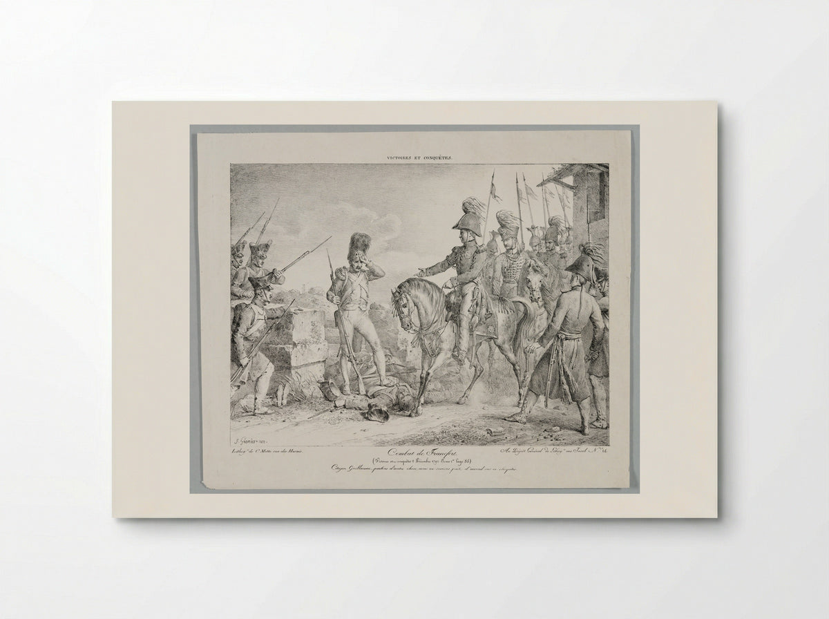 Combat de Francfort - Francisque-Martin-François Grenier de Saint-Martin - Poster