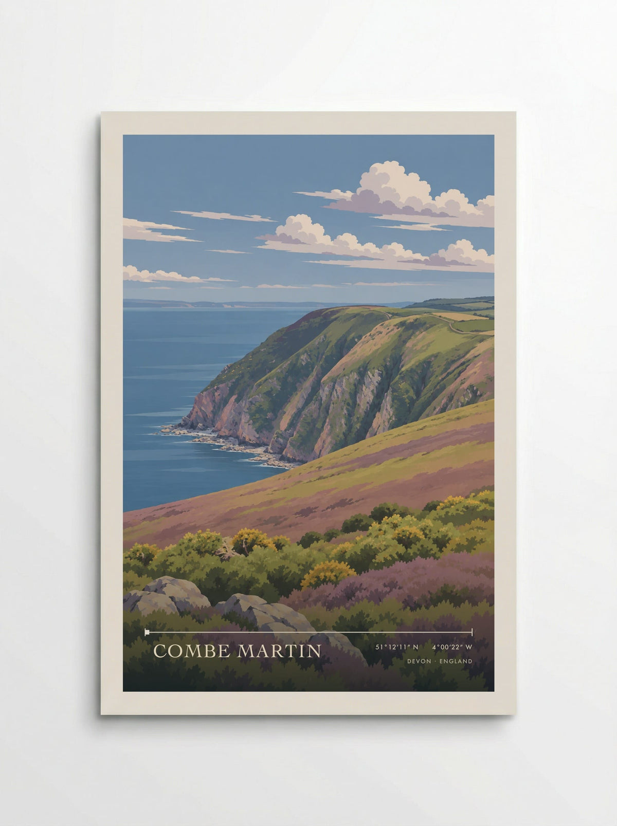 Combe Martin, Devon | Travel Poster - Poster