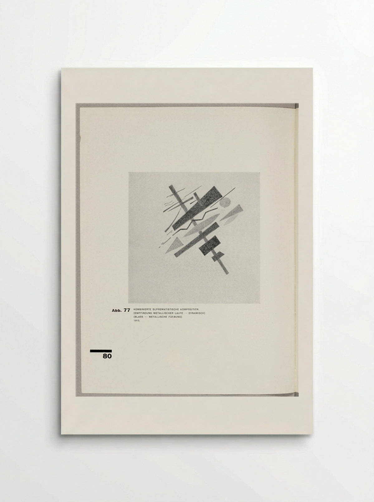 Combined Suprematistic Composition (Feeling of Metallic Sounds - Dynamic) - Kazimir Malevich - Poster