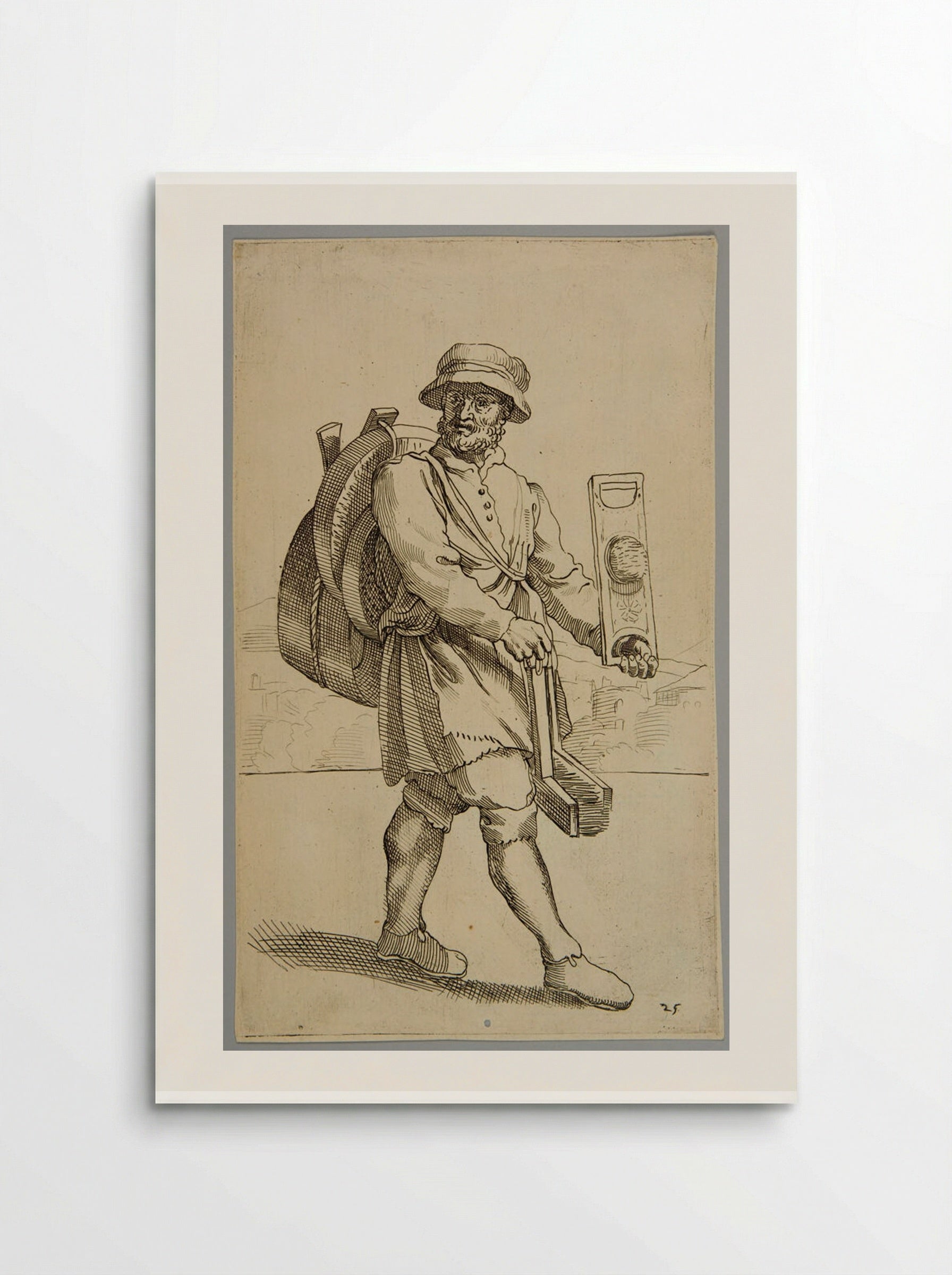 Combs for linen and sieves, plate 25 - Simon Guillain - Poster