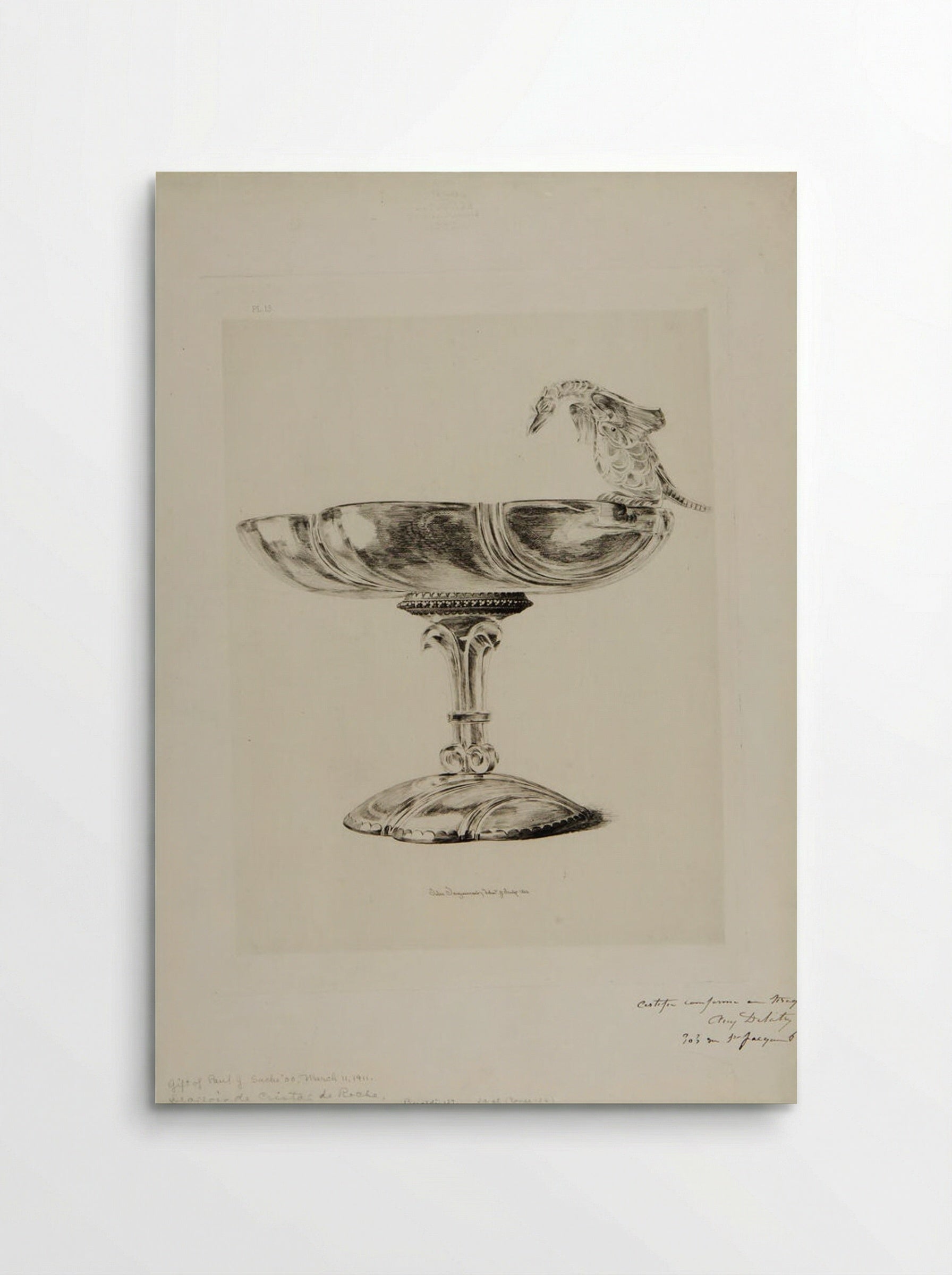 Comfit Dish of Rock Crystal - Jules Ferdinand Jacquemart - Poster