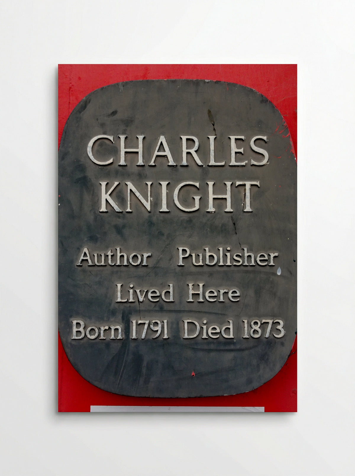Commemorative Plaque for Charles Knight - Charles Knight - Poster