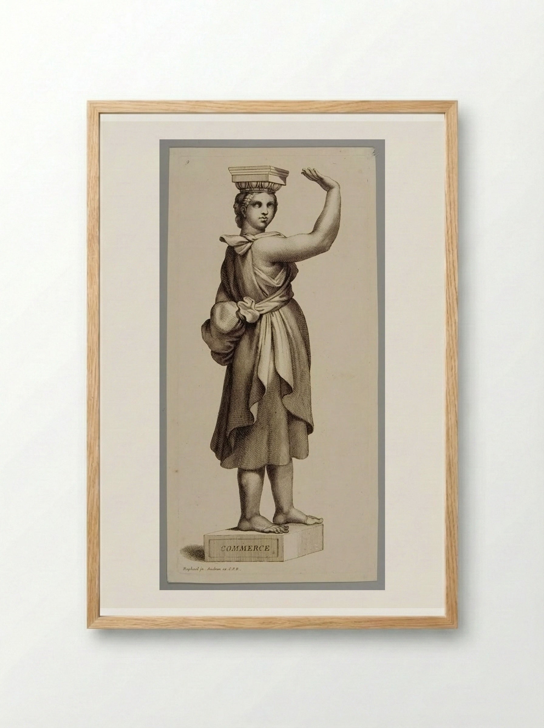 Commerce - Gérard Audran - Framed Print Wood
