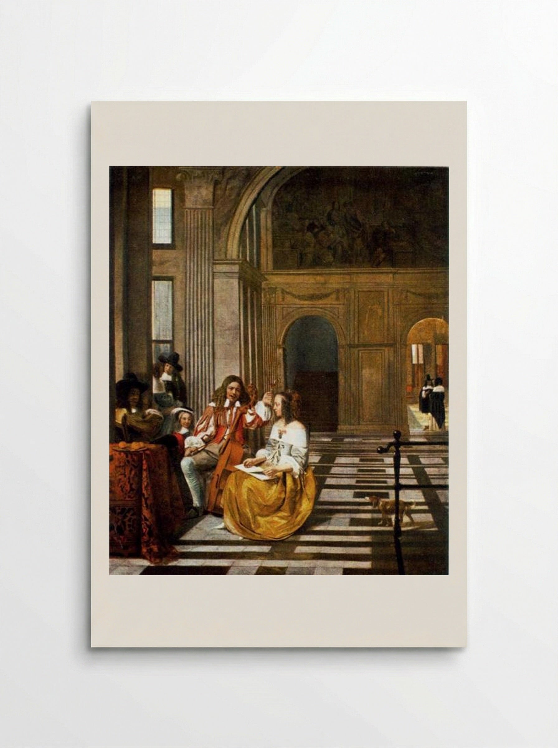 Company Making Music - Pieter de Hooch - Poster