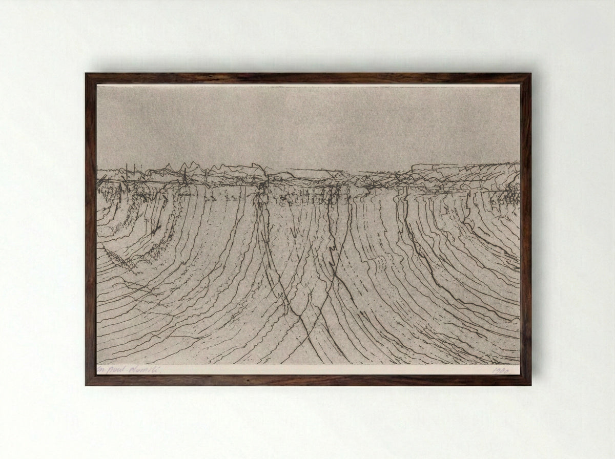 Compositie - Paul Damsté - Framed Print Dark Wood