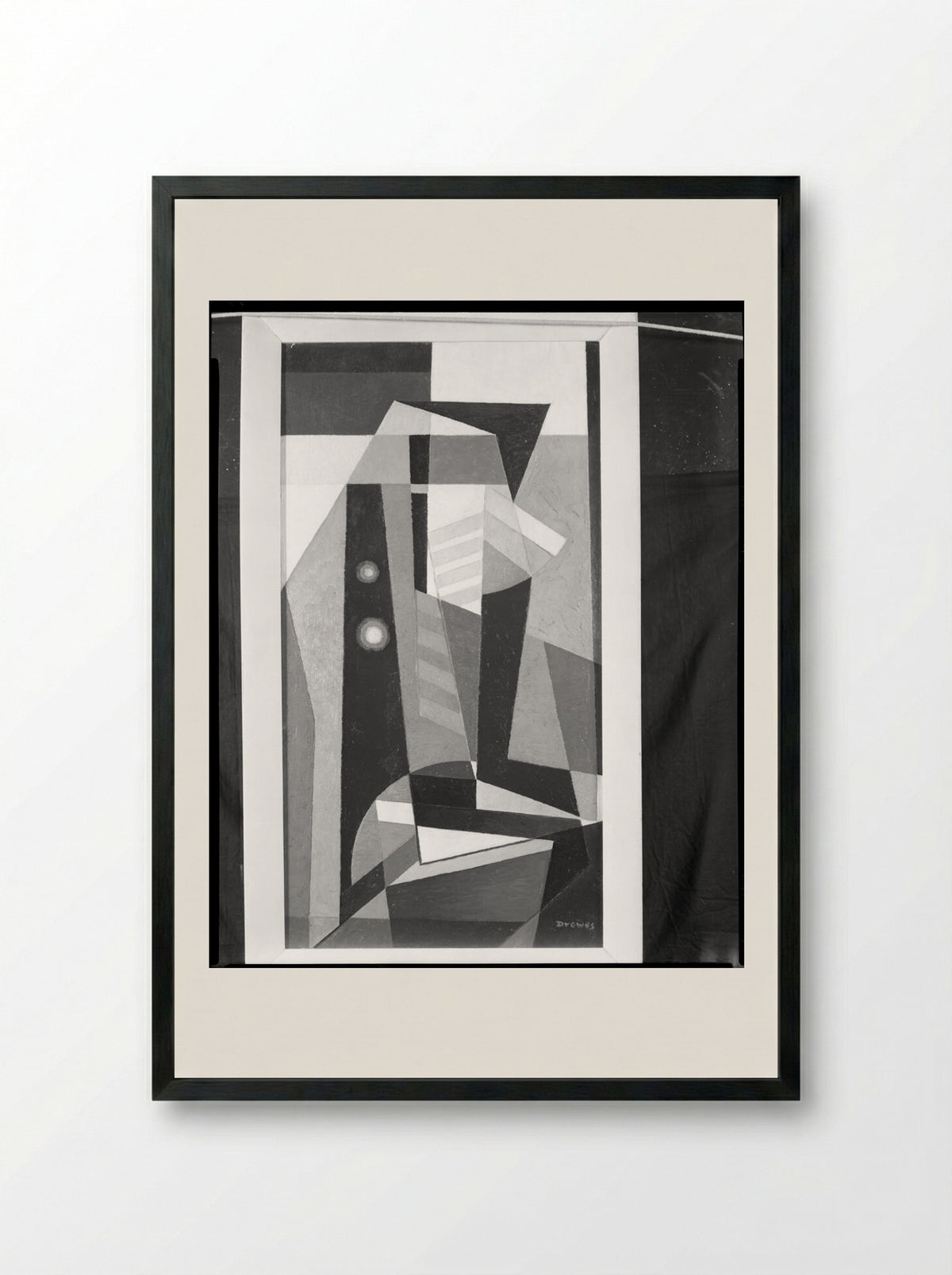 Composition 269 - Werner Drewes - Framed Print Black