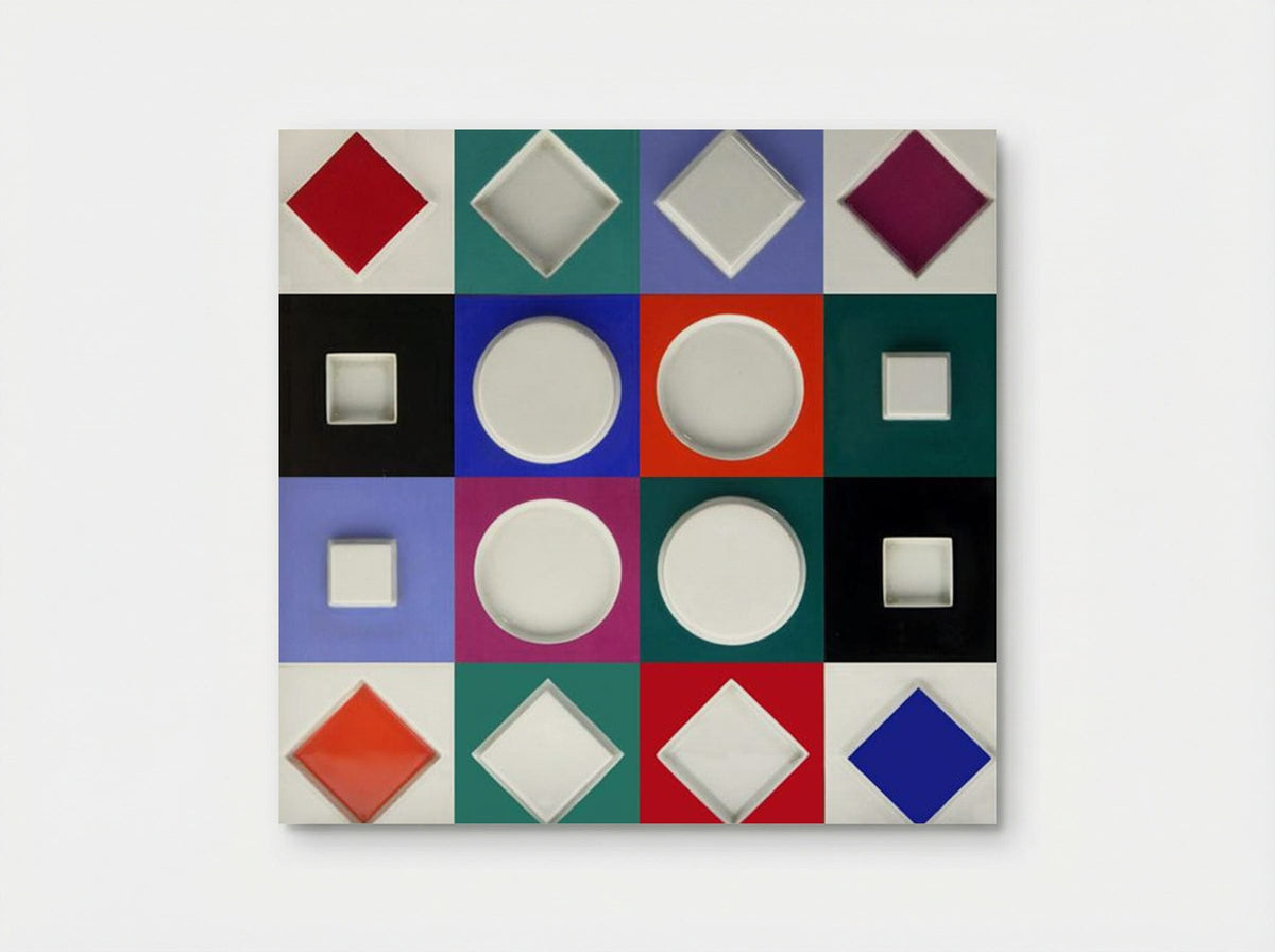 Composition Carrée Relief - Victor Vasarely - Poster
