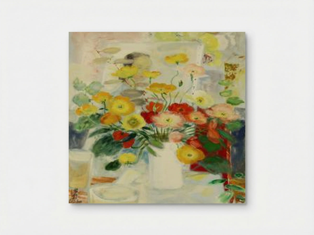 Composition (Floral Still Life) - Le Pho - Poster