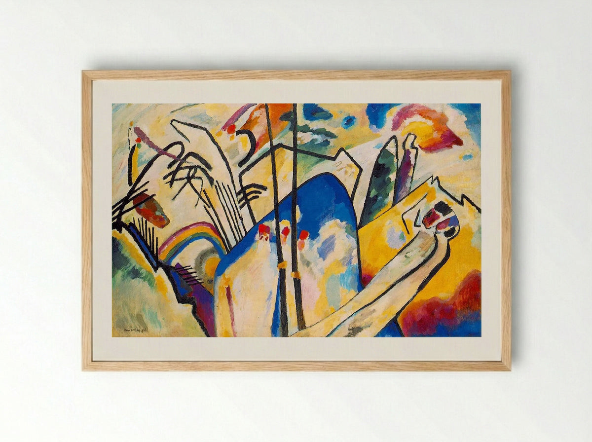 Composition IV - Wassily Kandinsky - Framed Print Wood