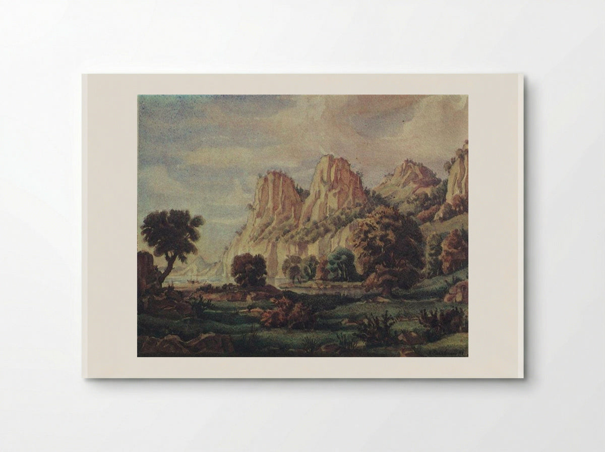 Composition (Mountainous Coastal View) - Konstantin Bogaevsky - Poster