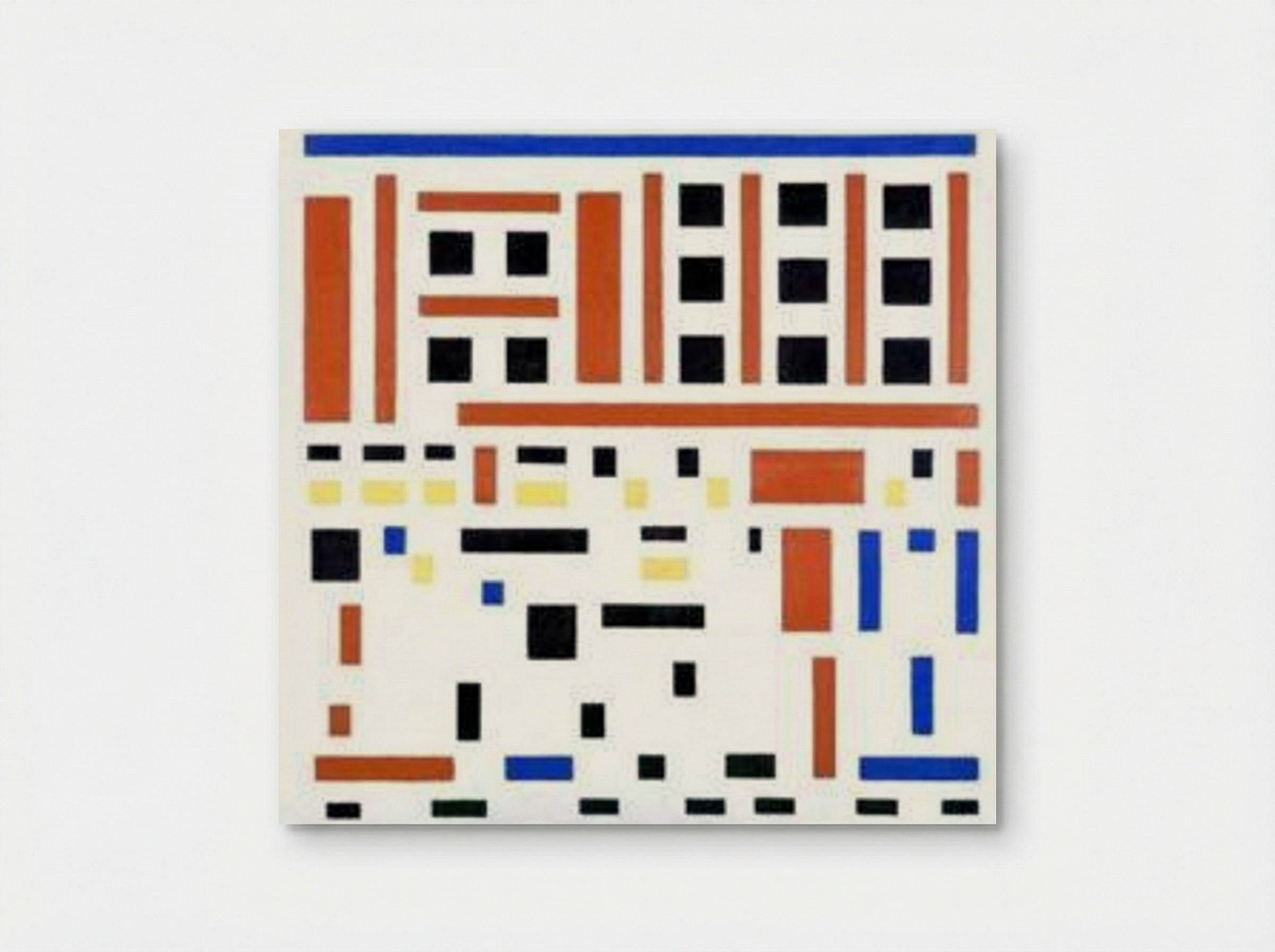 Composition No. 4 (Leaving The Factory) - Bart van der Leck - Poster