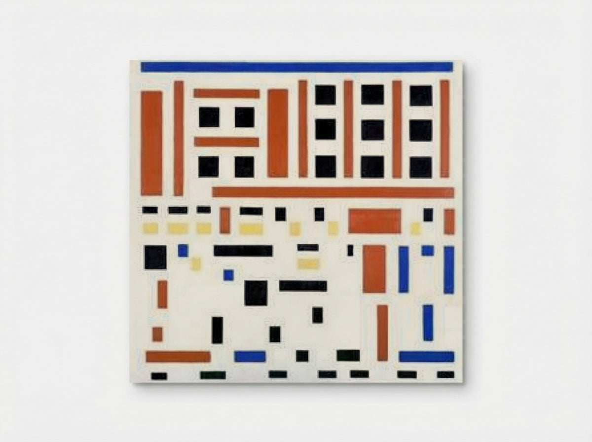 Composition No. 4 (Leaving The Factory) - Bart van der Leck - Poster