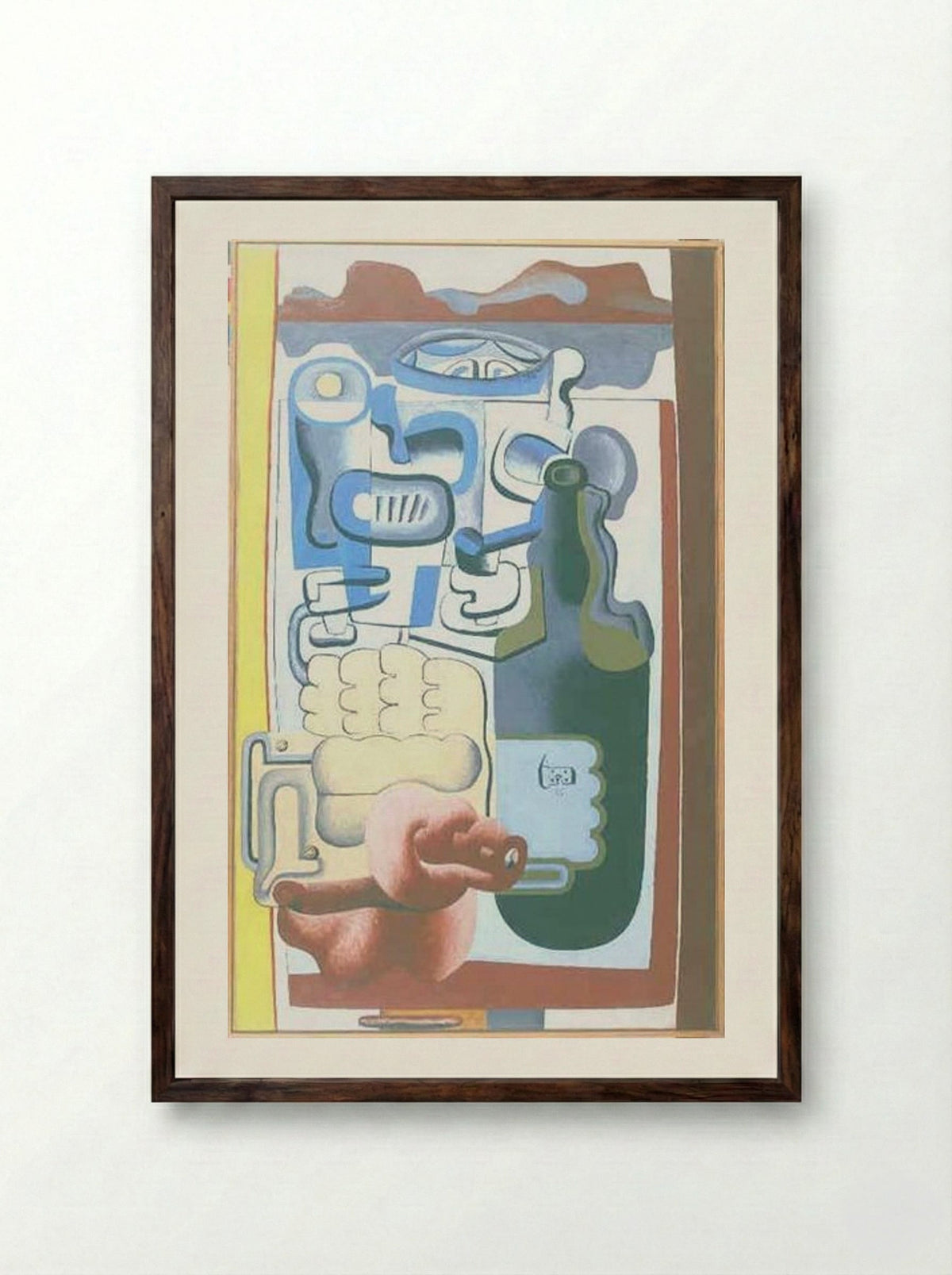 Composition avec la lune - Le Corbusier - Framed Print Dark Wood