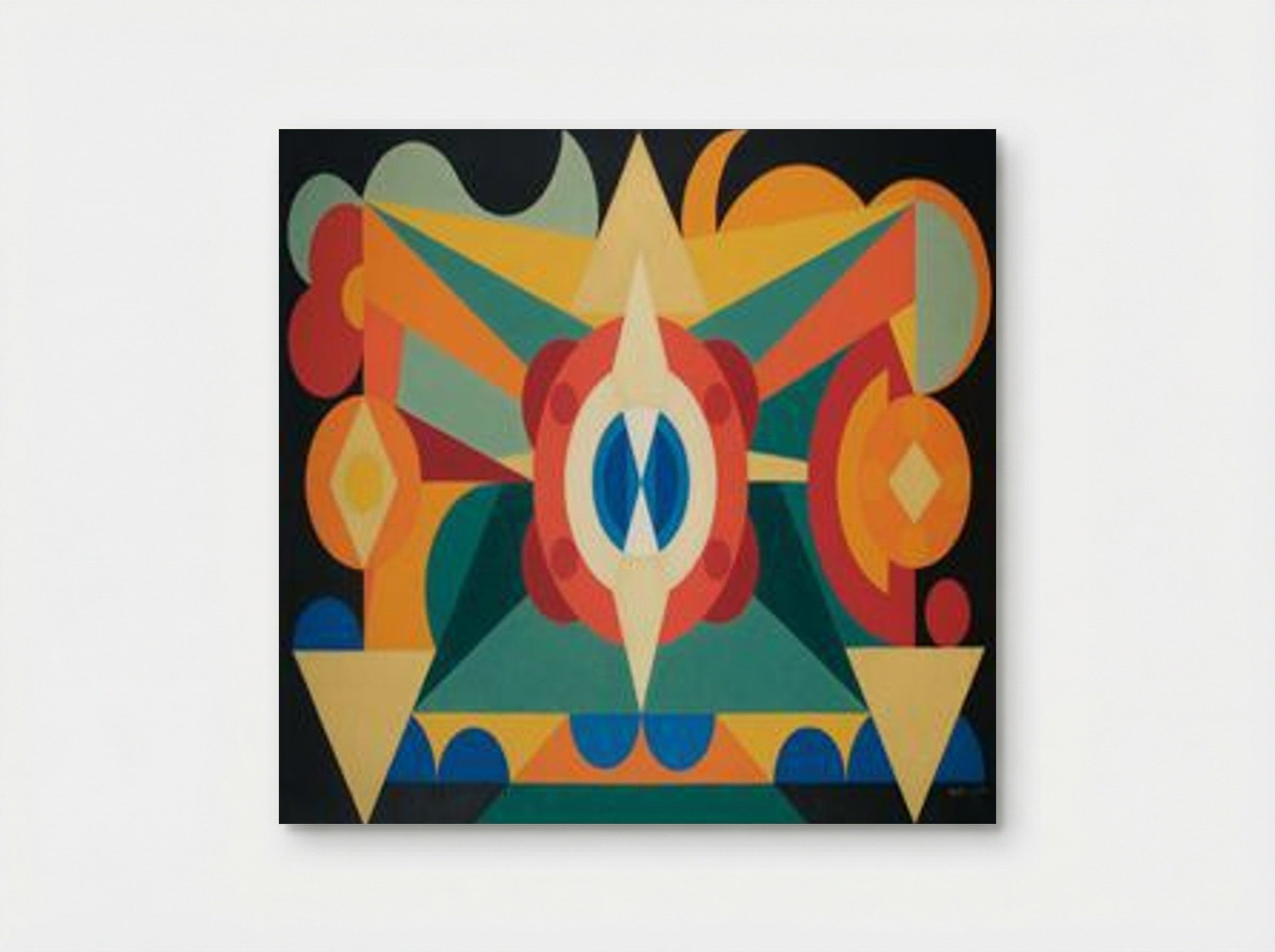 Composition sur le Mots, Poires, Pommes, Pêches - Auguste Herbin - Poster