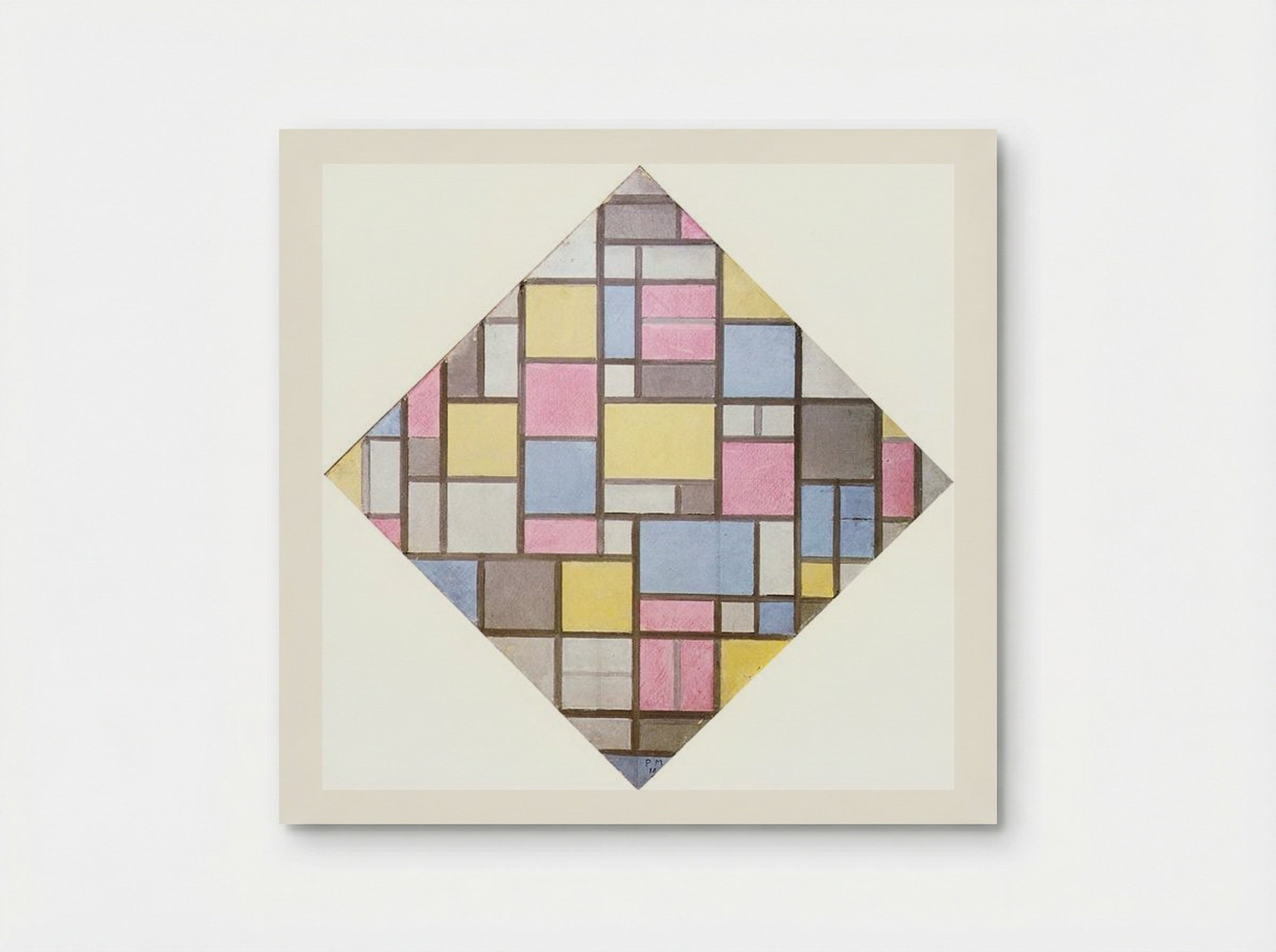 Composition with Grid VII - Piet Mondrian - Poster