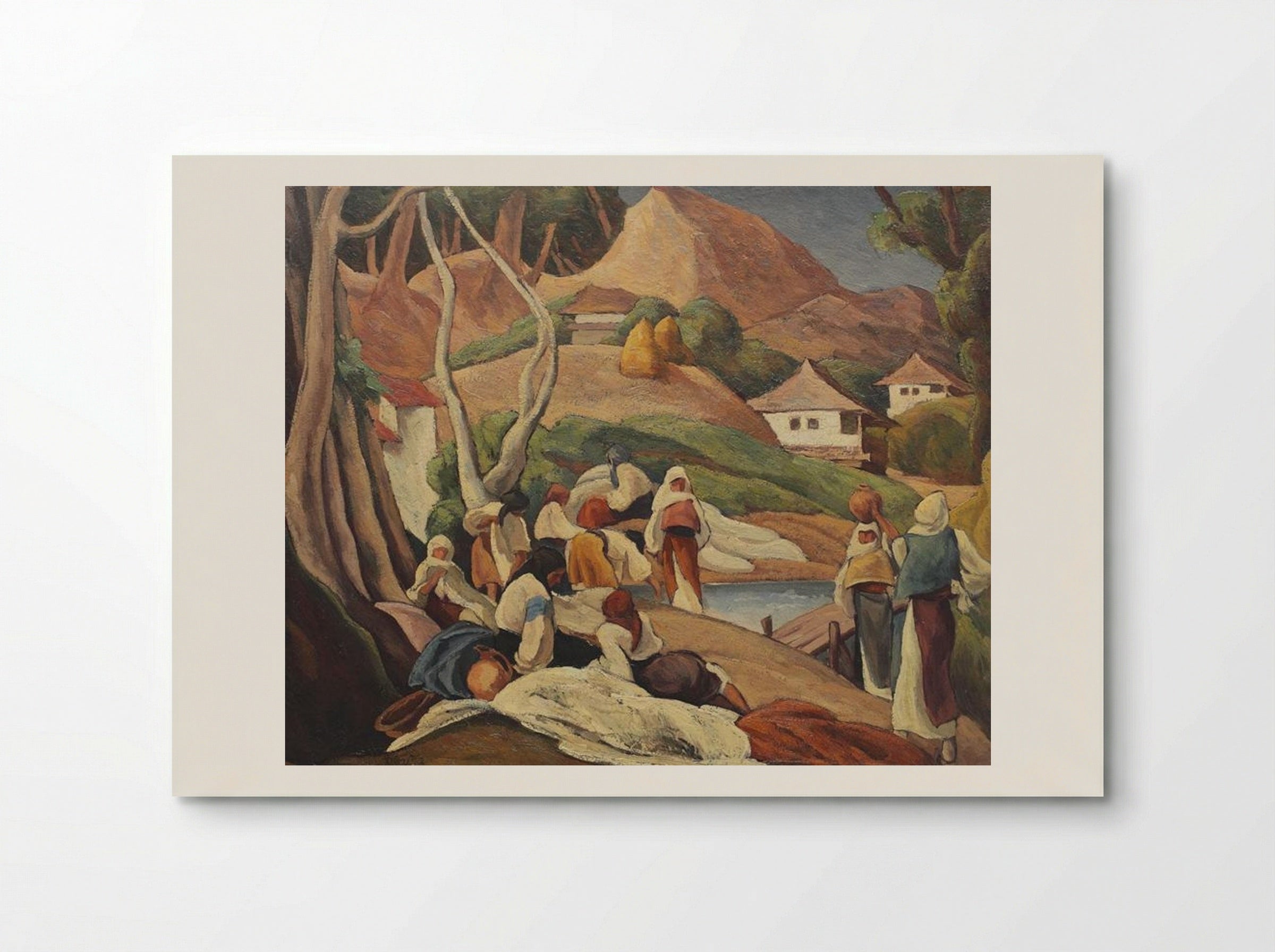 Composition with Peasant Women at Intersection - Ion Theodorescu-Sion - Poster