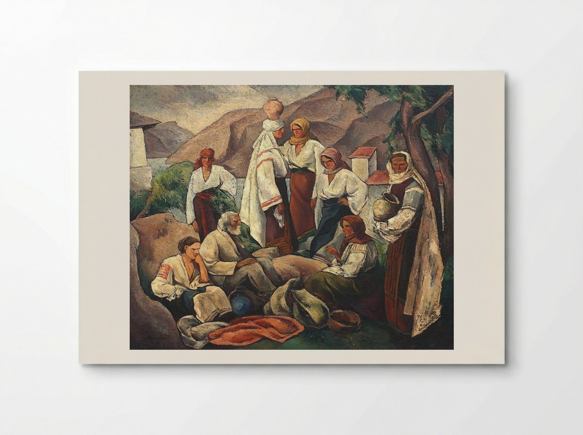 Composition with Romanian Motifs - Ion Theodorescu-Sion - Poster