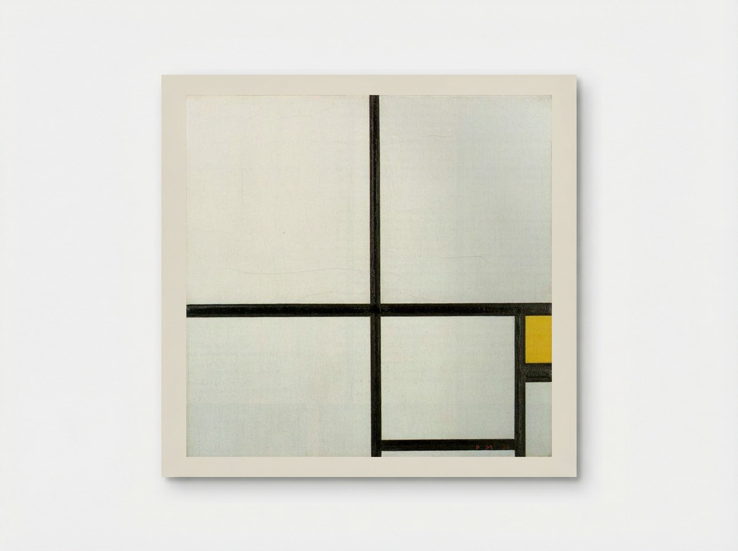 Composition with Yellow Patch - Piet Mondrian - Poster