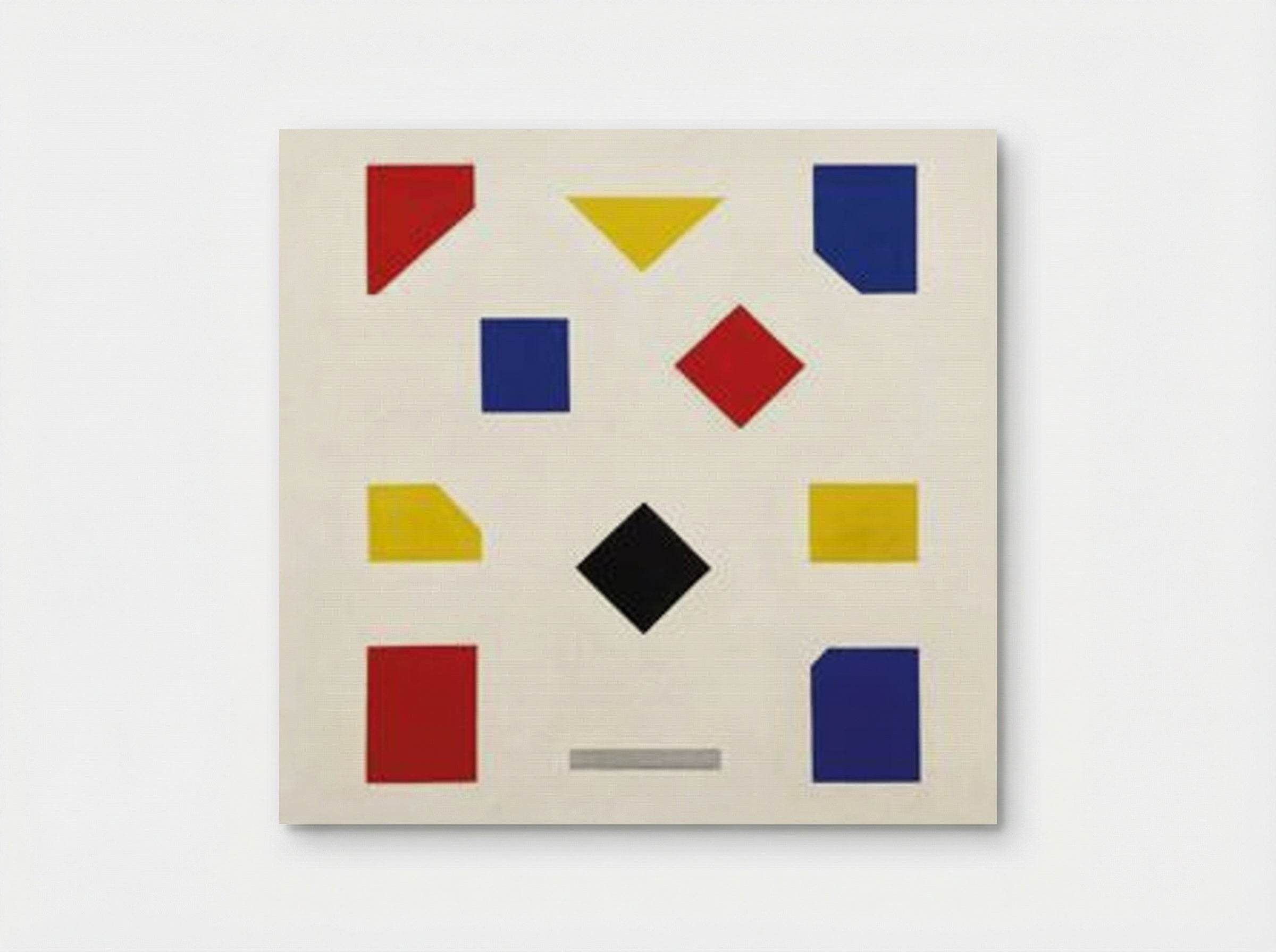 Composition with one grey stripe - Bart van der Leck - Poster