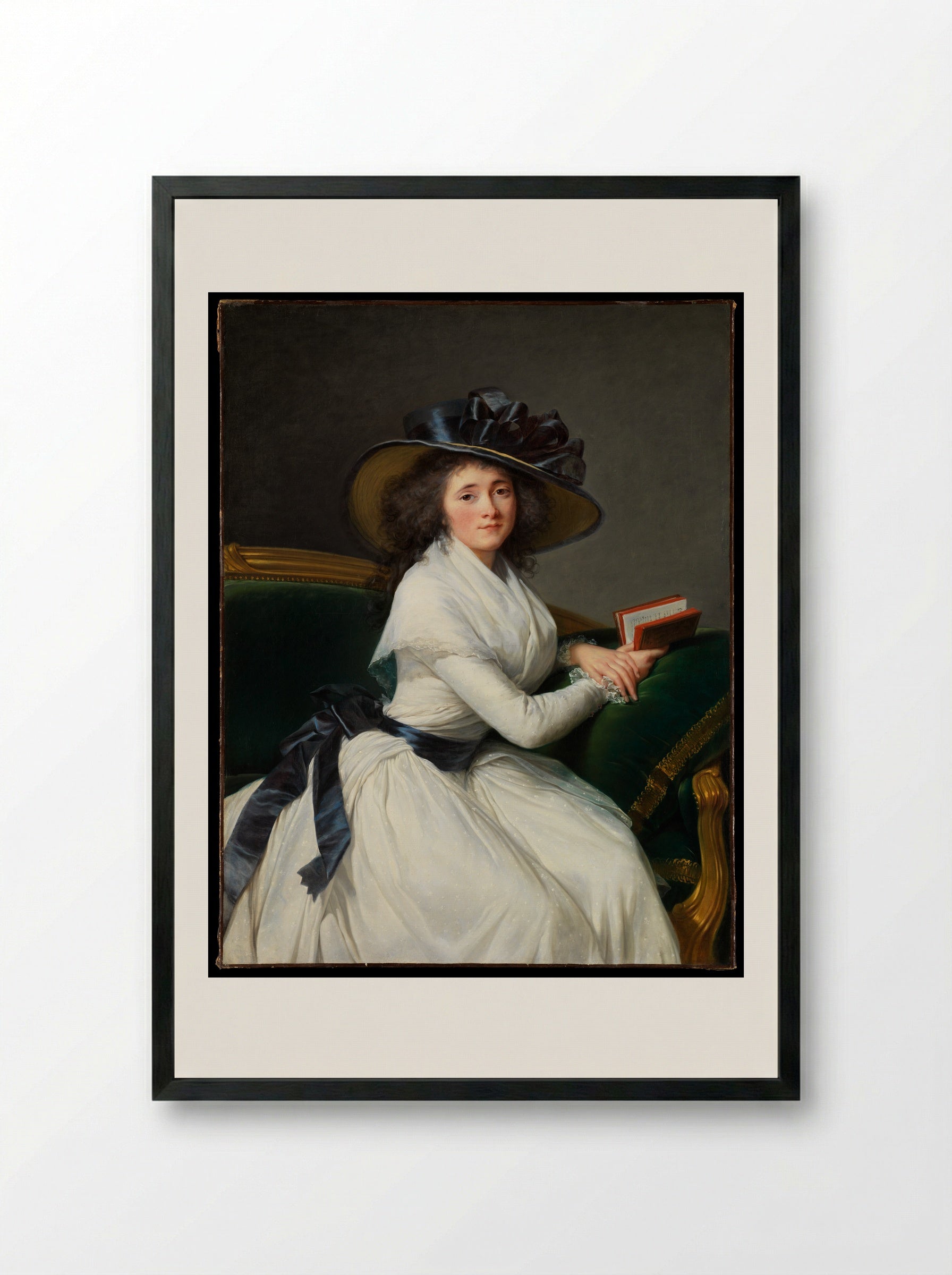 Comtesse de la Châtre - Elisabeth Louise Vigée Le Brun - Framed Print Black