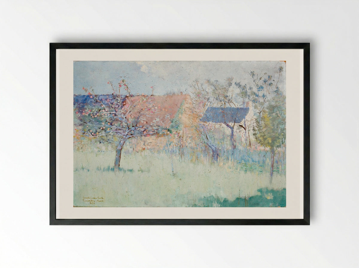 Concarneau, France - Joseph Lindon Smith - Framed Print Black