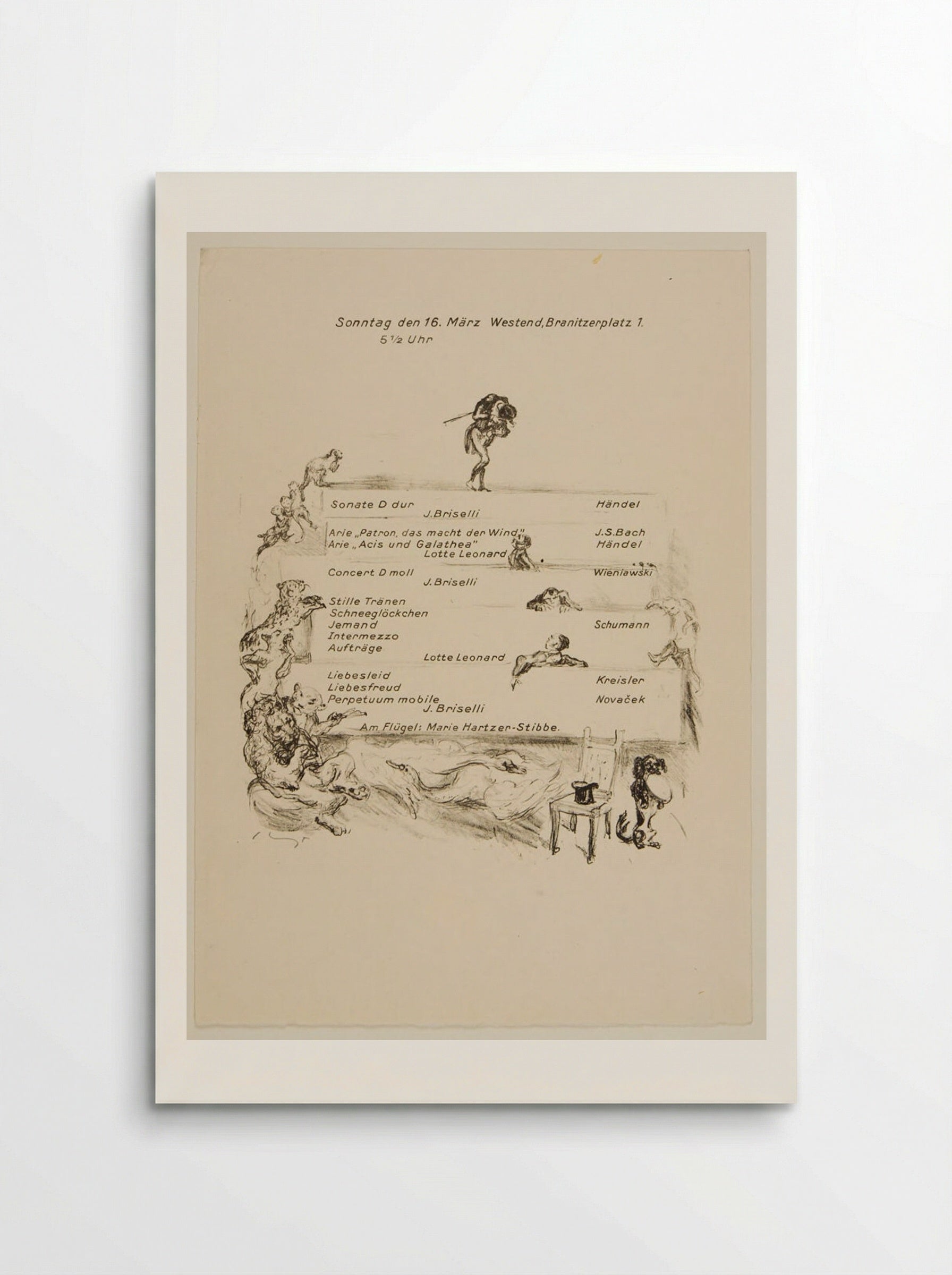 Concert Programme - Max Slevogt - Poster