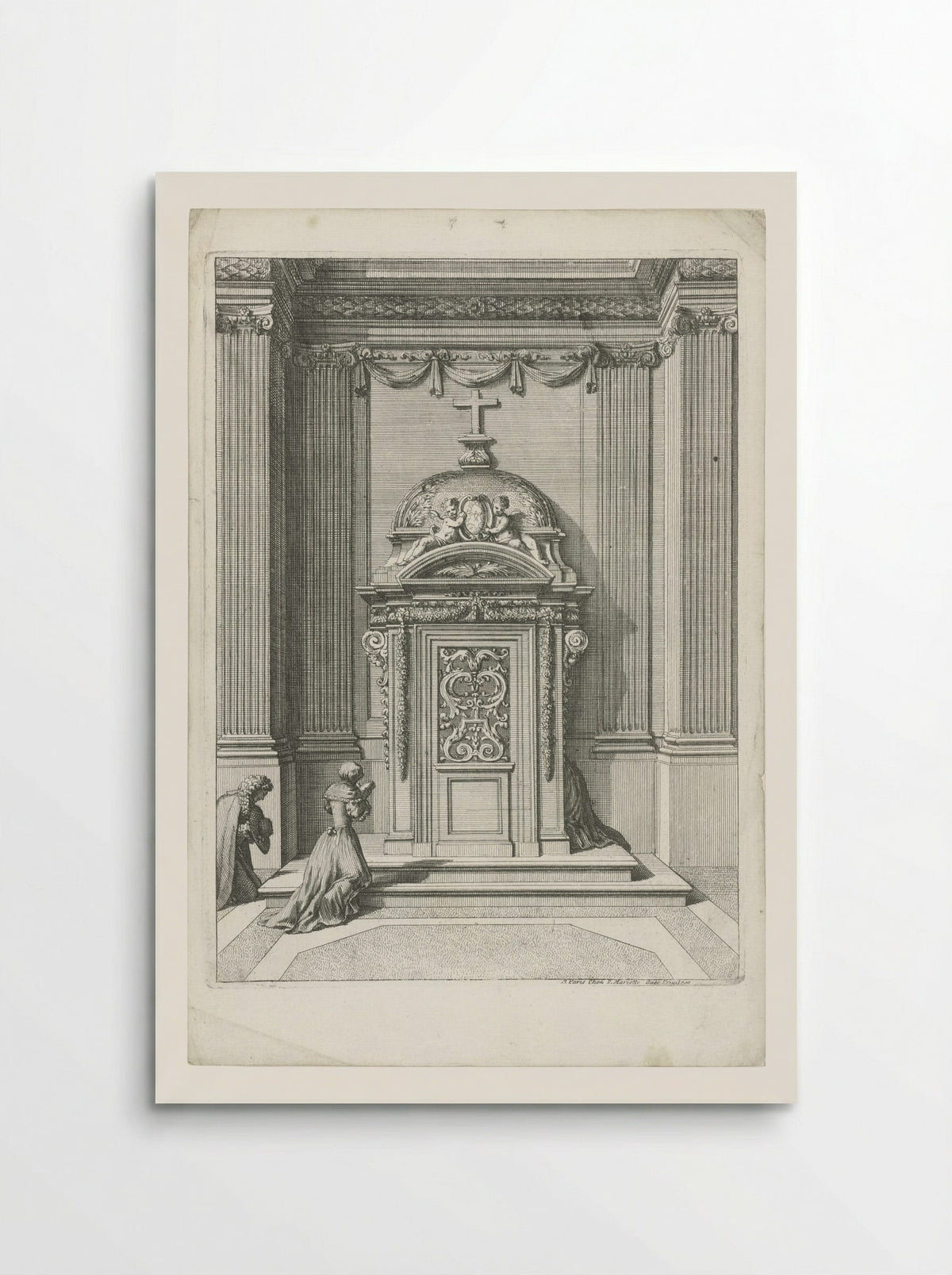 Confessional in a Niche - Jean Lepautre - Poster