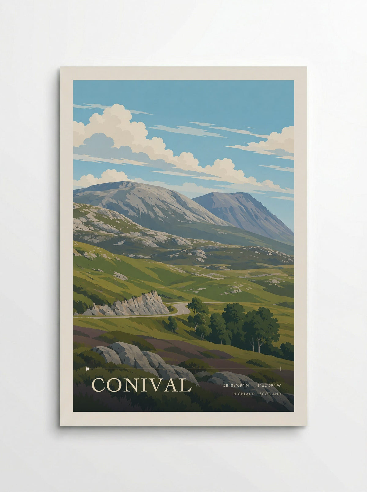 Conival, Highland | Travel Poster - Poster