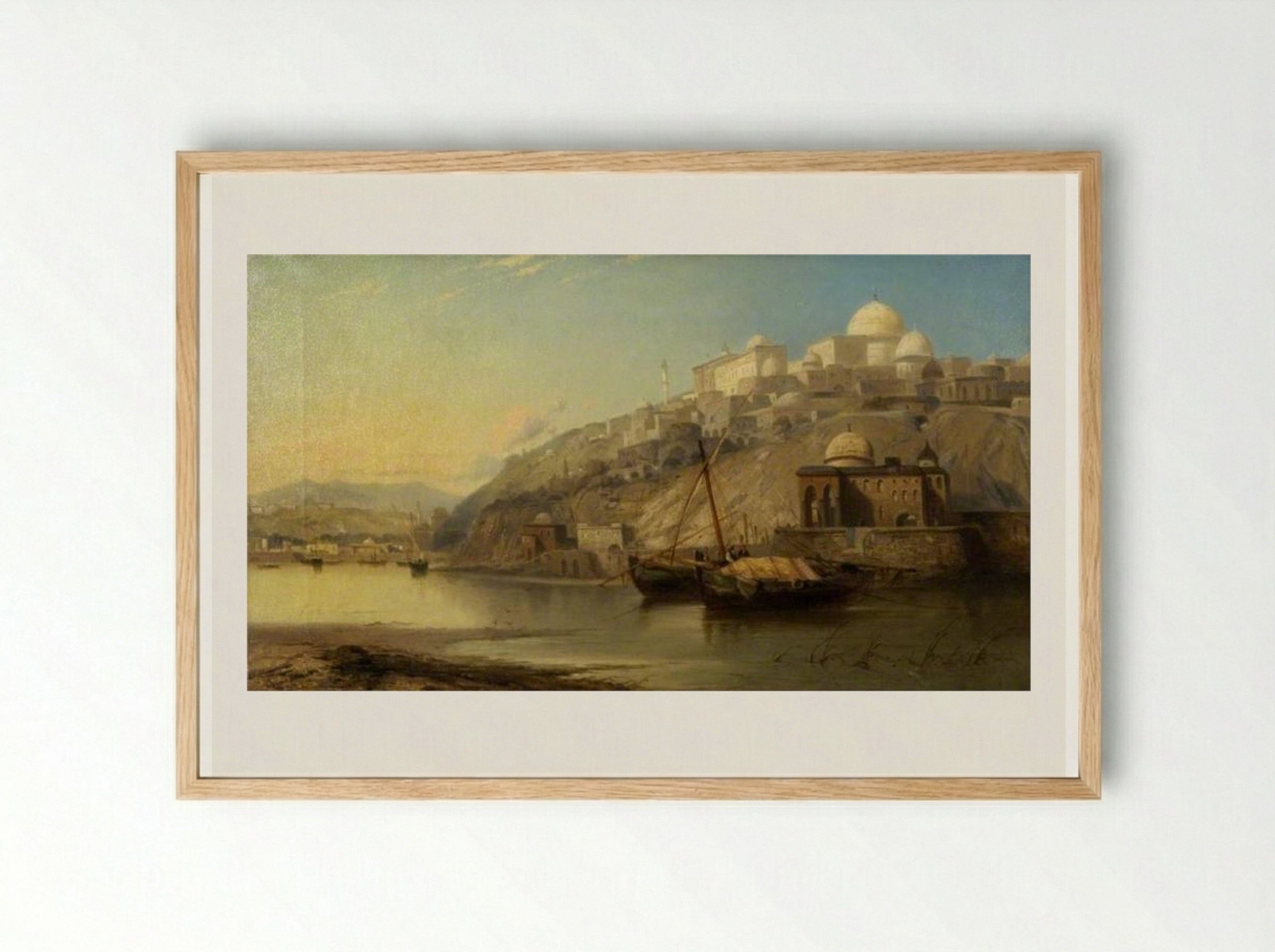 Constantinople - James Webb - Framed Print Wood
