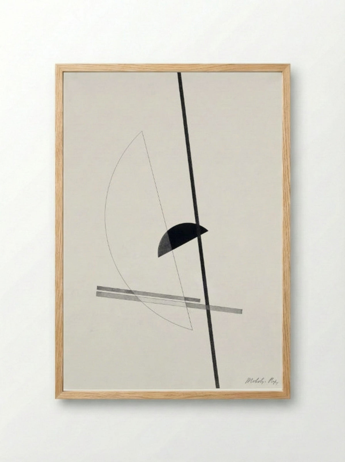 Construction - László Moholy-Nagy - Framed Print Wood