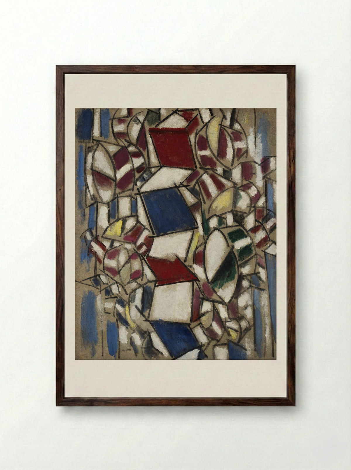 Contrast of Forms - Fernand Léger - Framed Print Dark Wood
