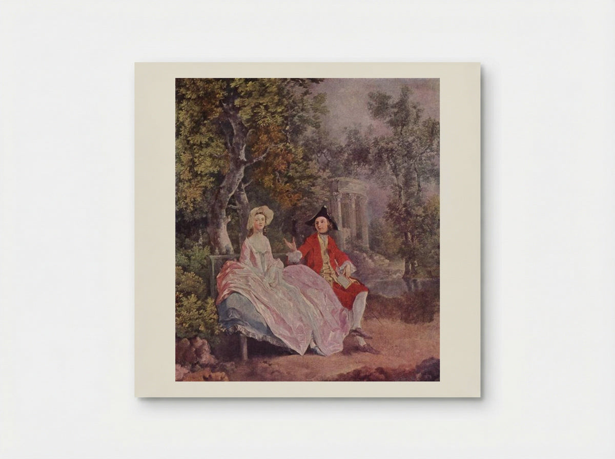 Conversation in a Park - Thomas Gainsborough - Poster