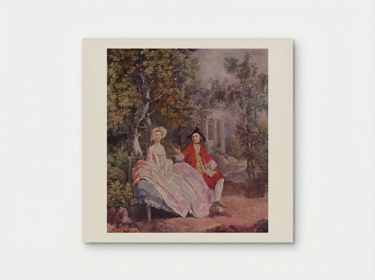 Conversation in a Park - Thomas Gainsborough - Poster