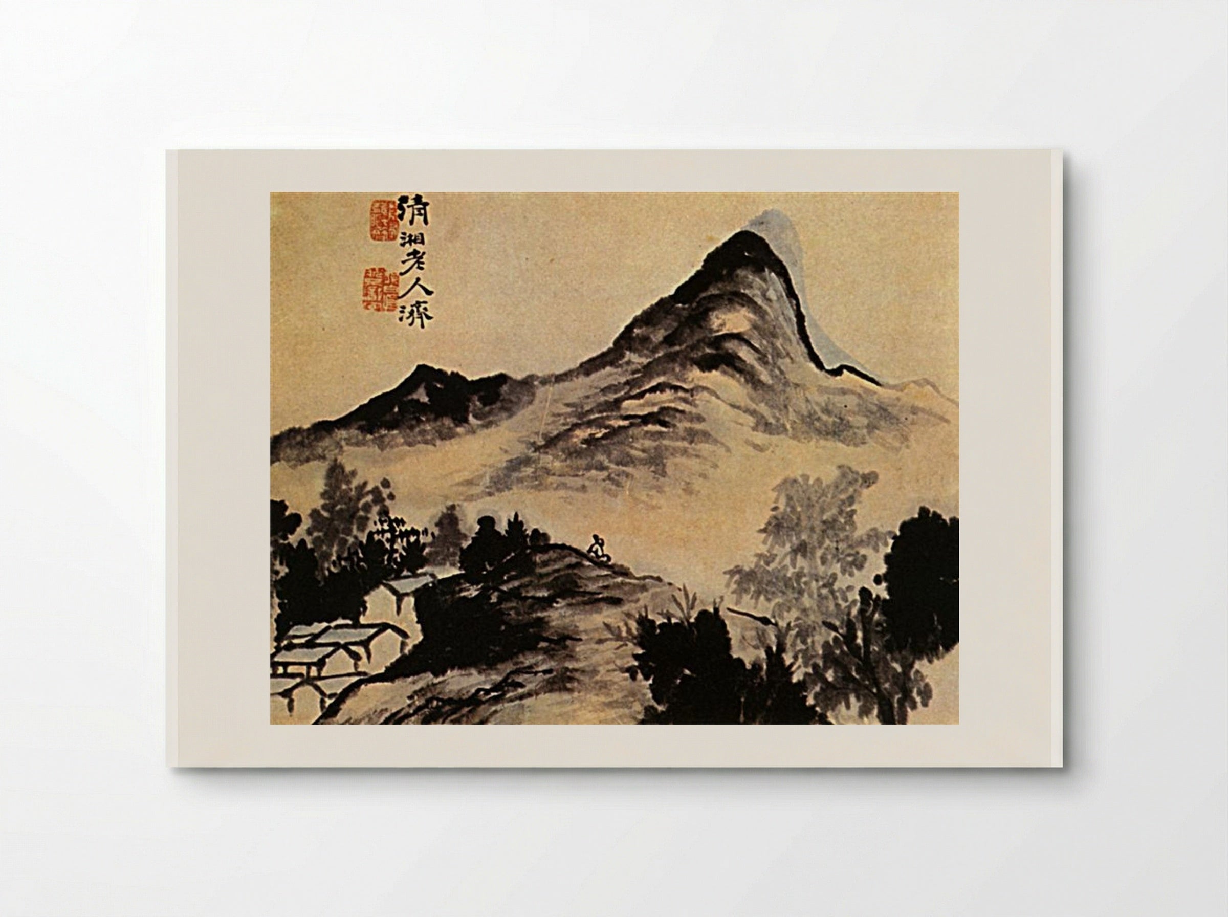 Conversation with the Mountain - Shitao - Poster