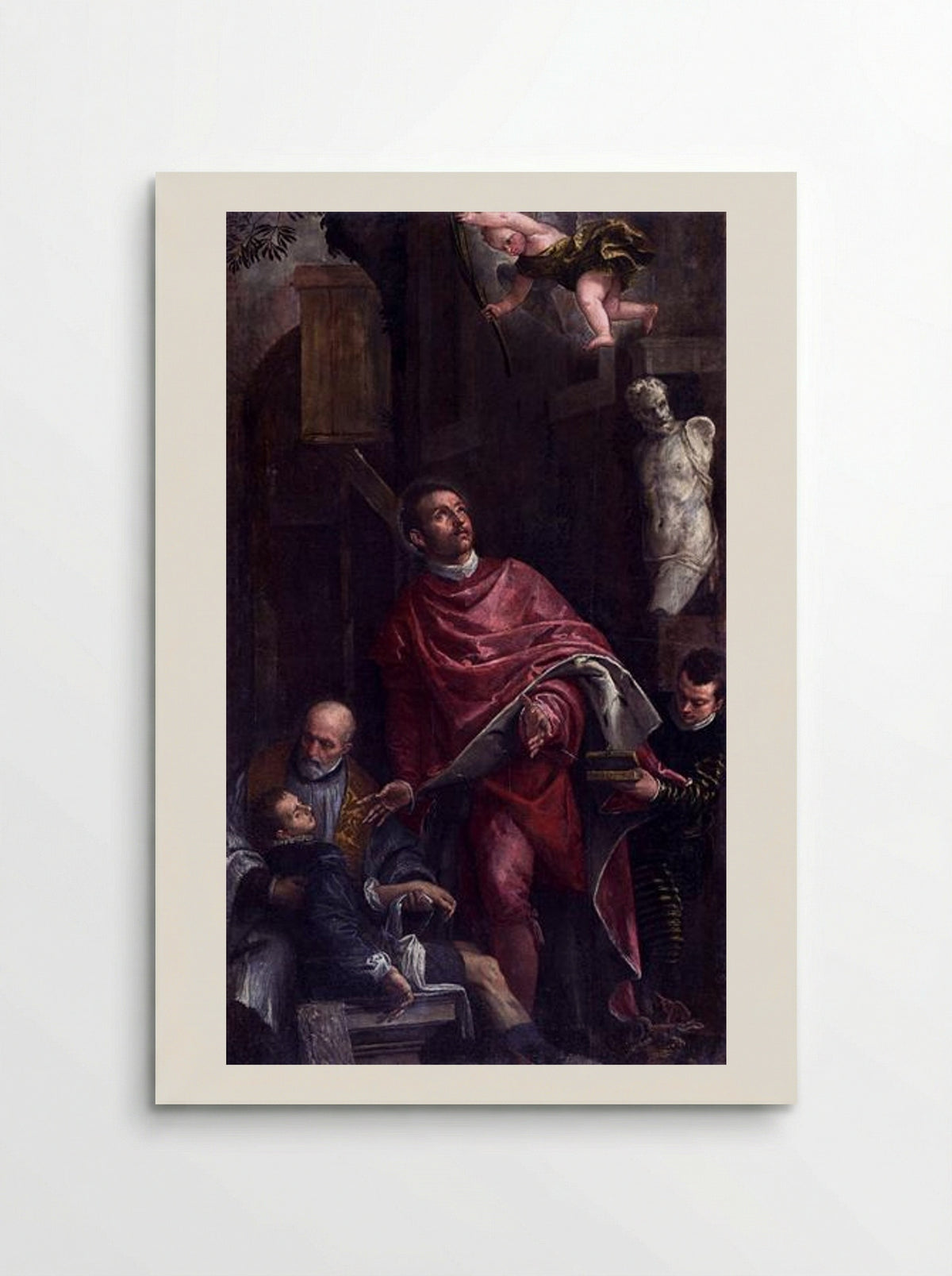Conversion of St Pantaleon - Paolo Veronese - Poster