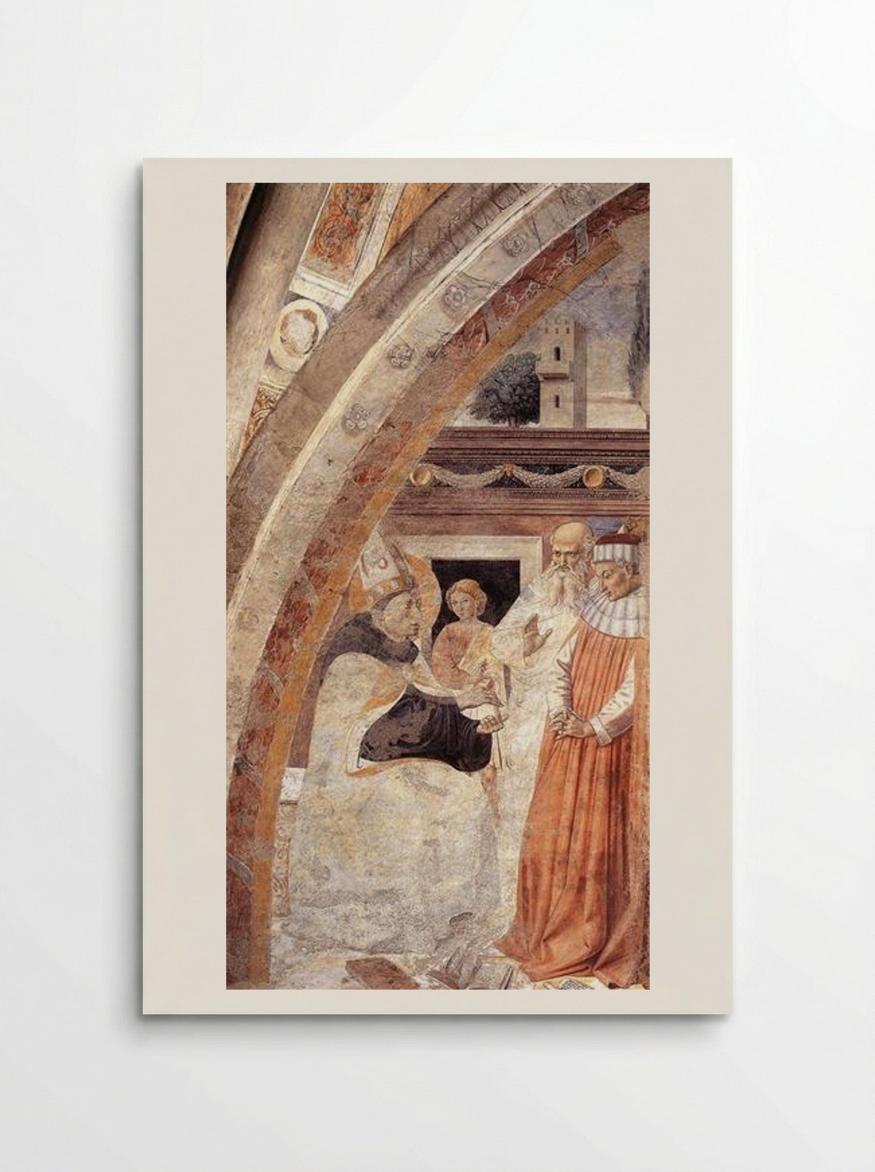 Conversion of the Heretic - Benozzo Gozzoli - Poster