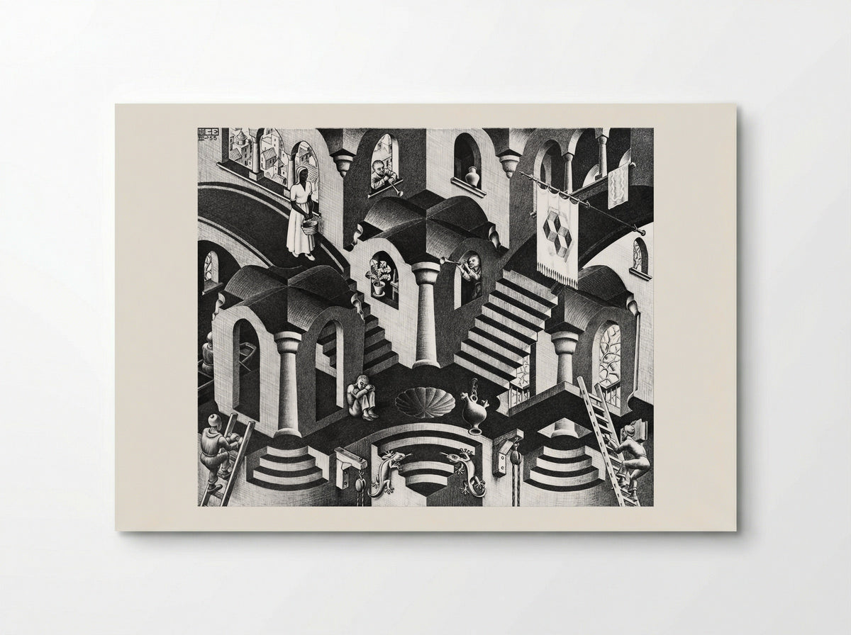 Convex and Concave - M.C. Escher - Poster
