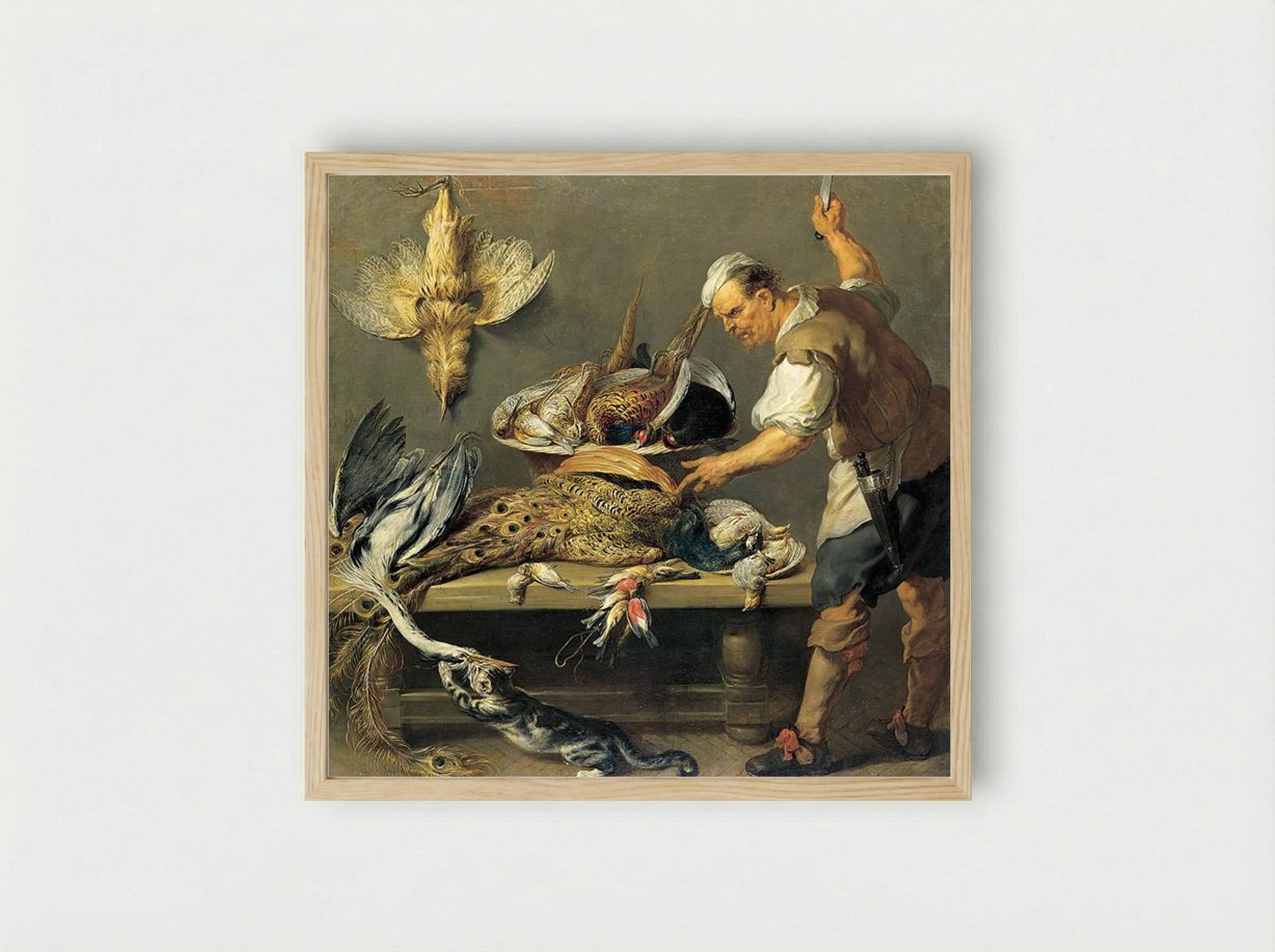 Cook in the Larder - Frans Snyders - Framed Print Wood