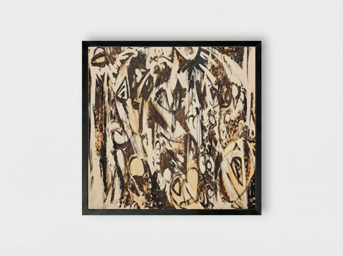 Cool White - Lee Krasner - Framed Print Black
