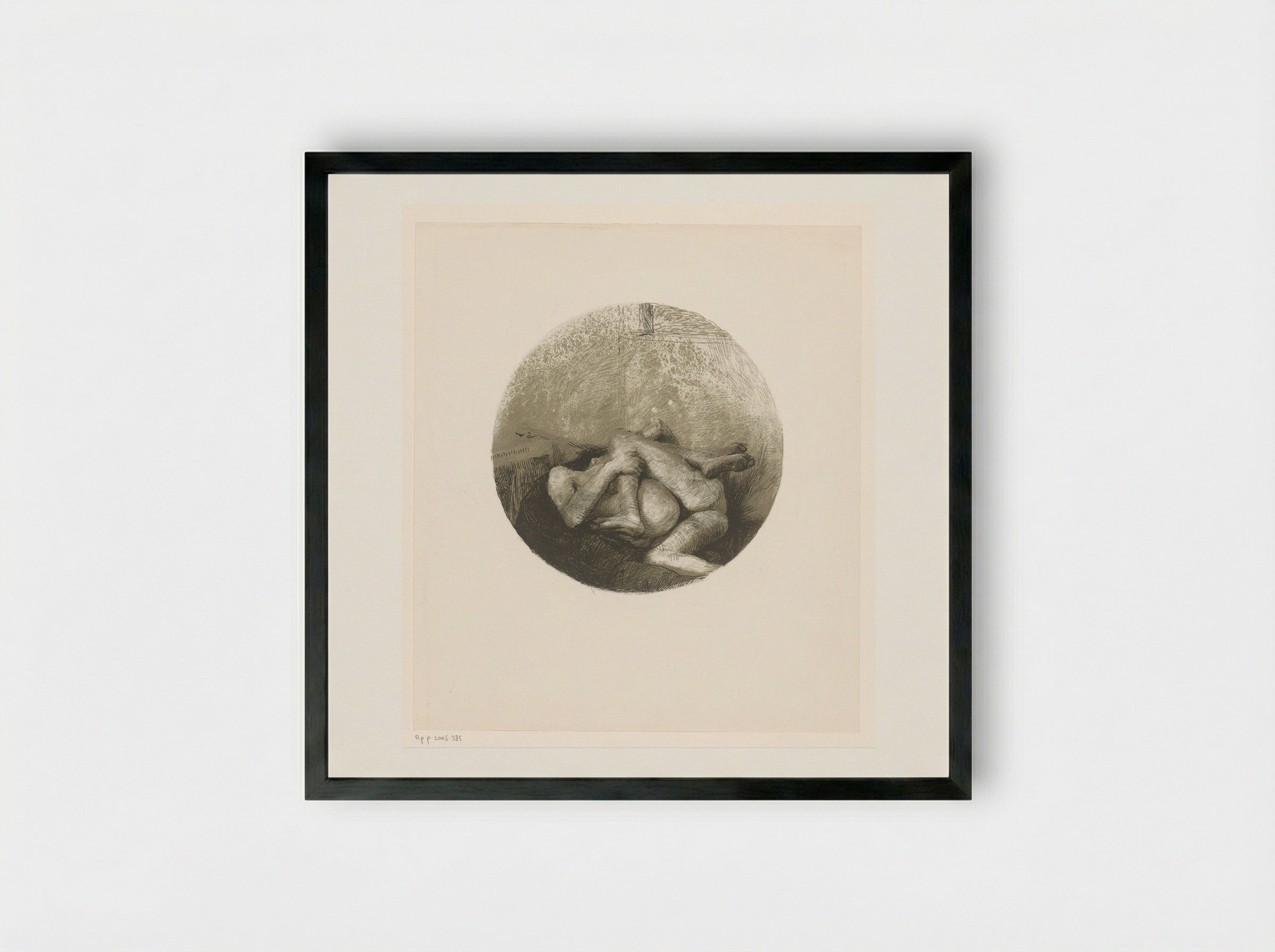 Copulerend koppel - Aat Veldhoen - Framed Print Black