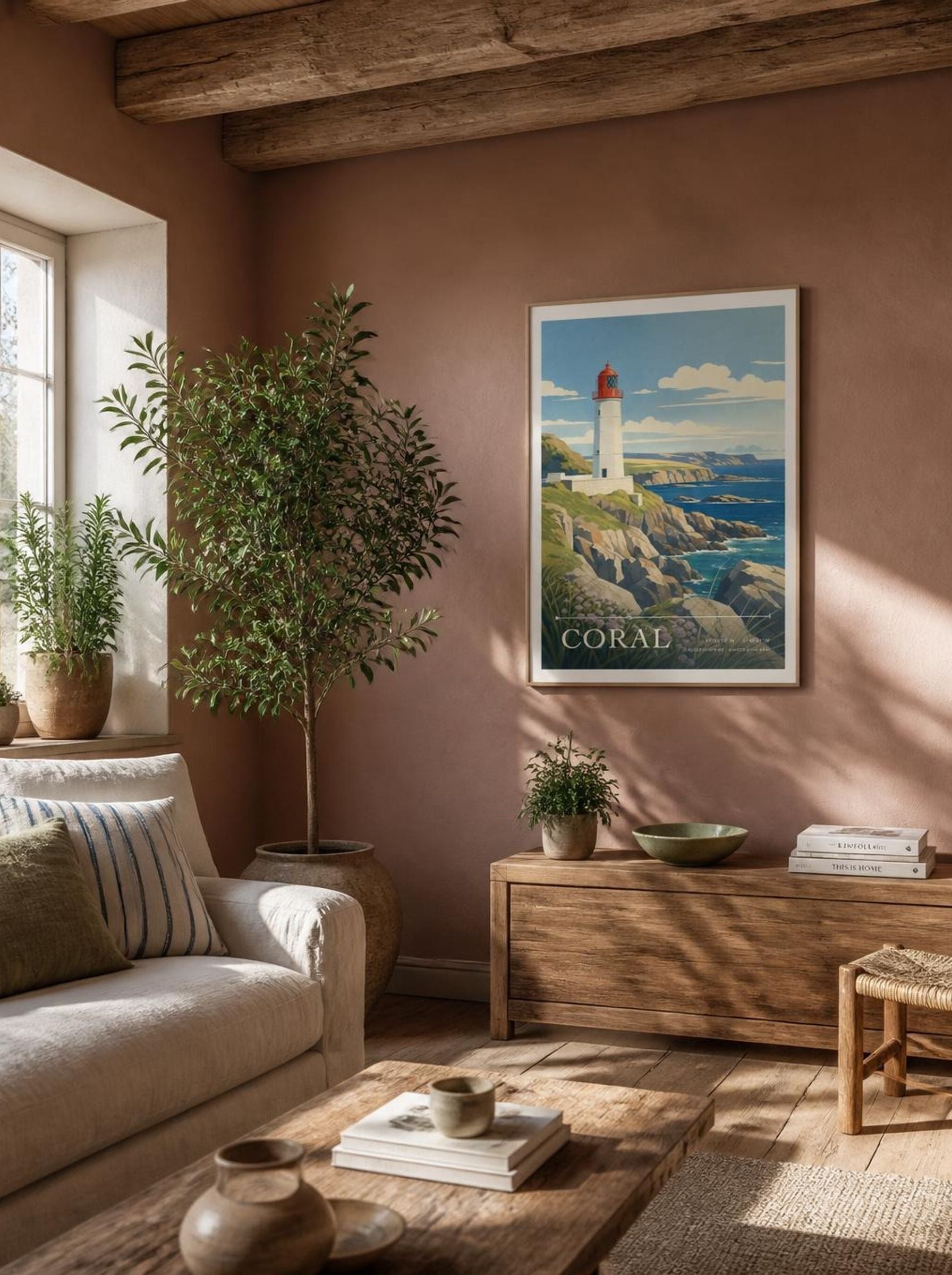 Coral Aberdeenshire United Kingdom Travel Poster - Lifestyle