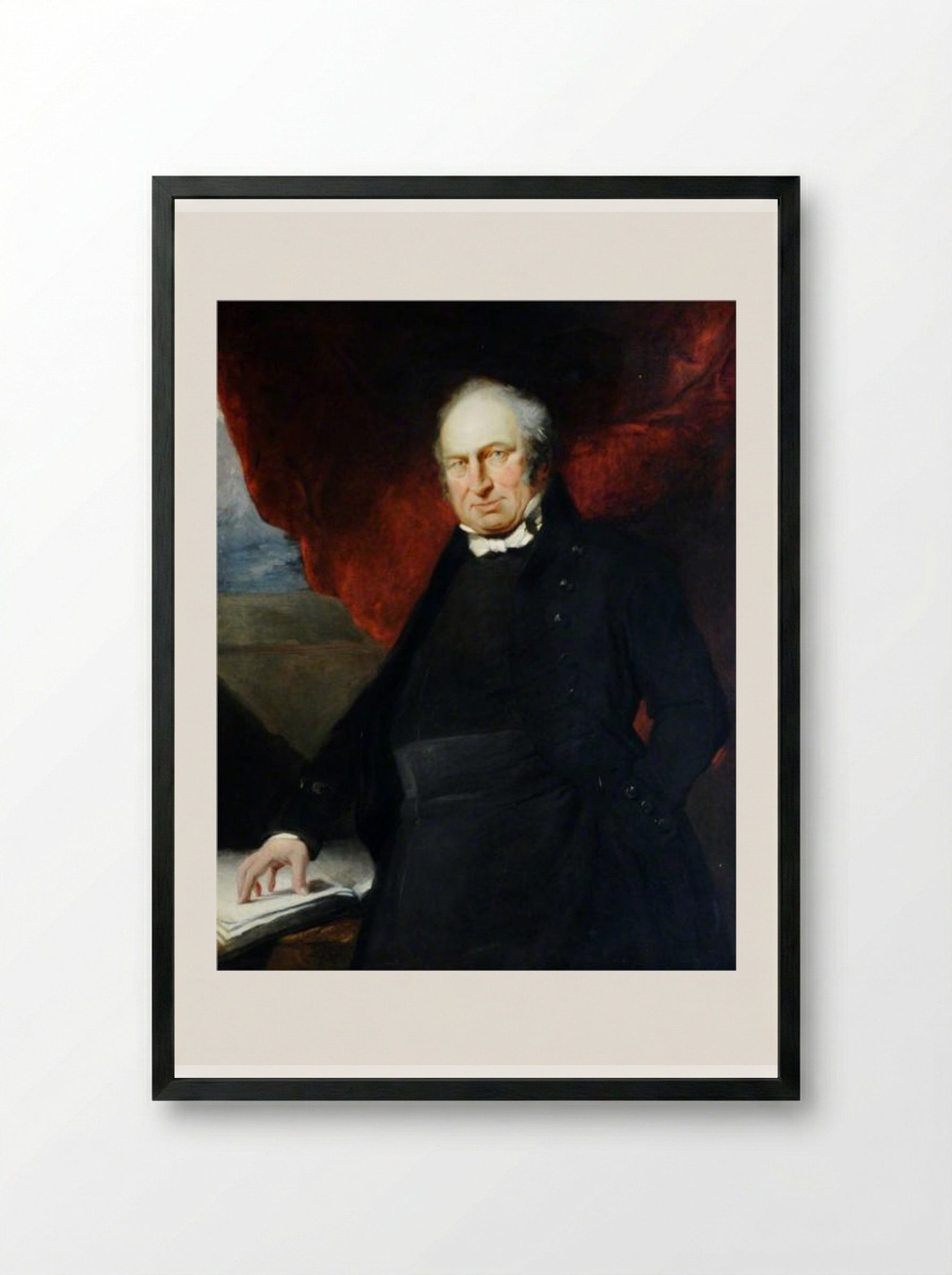 Corbet Hue, the Very Reverend Dean of Jersey - John Jackson - Framed Print Black